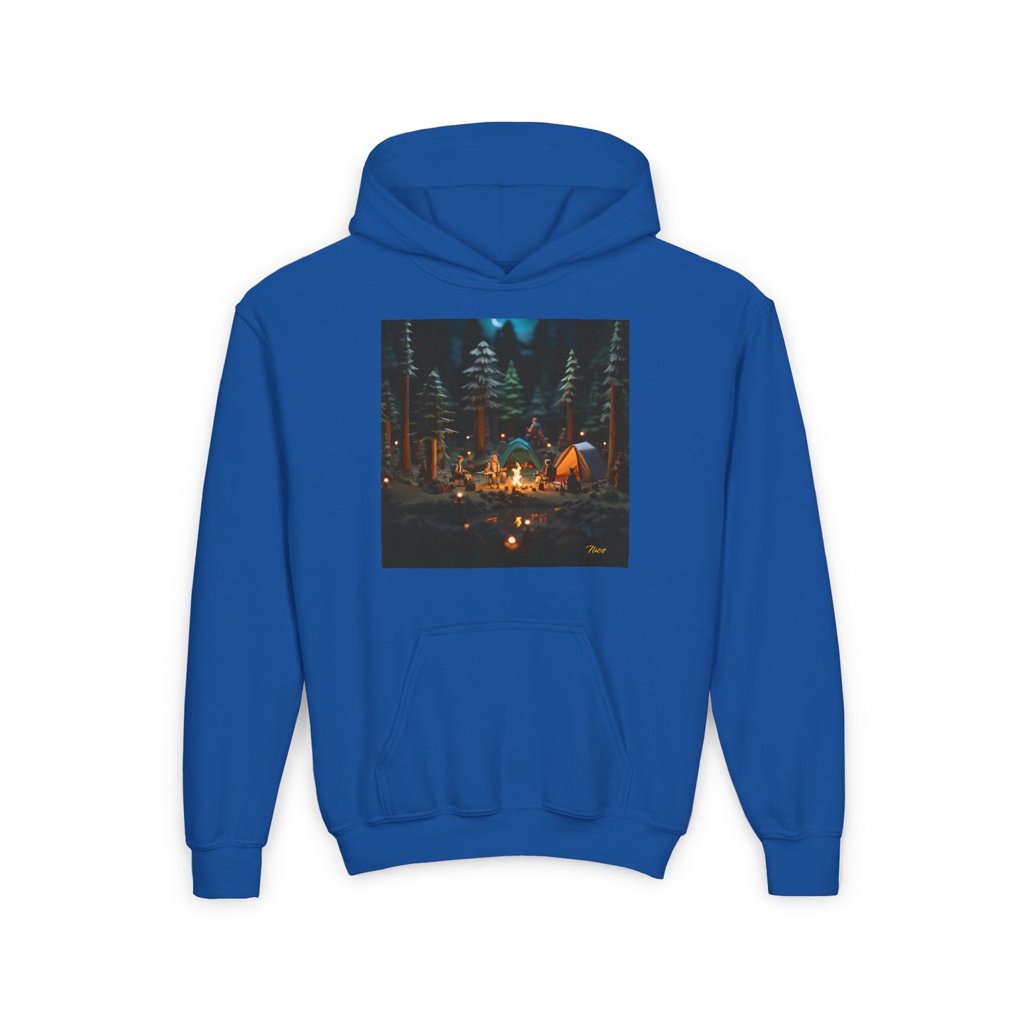 Under The Starry Skies Series Print #3 Youth Heavy Blend Hooded Sweatshirt