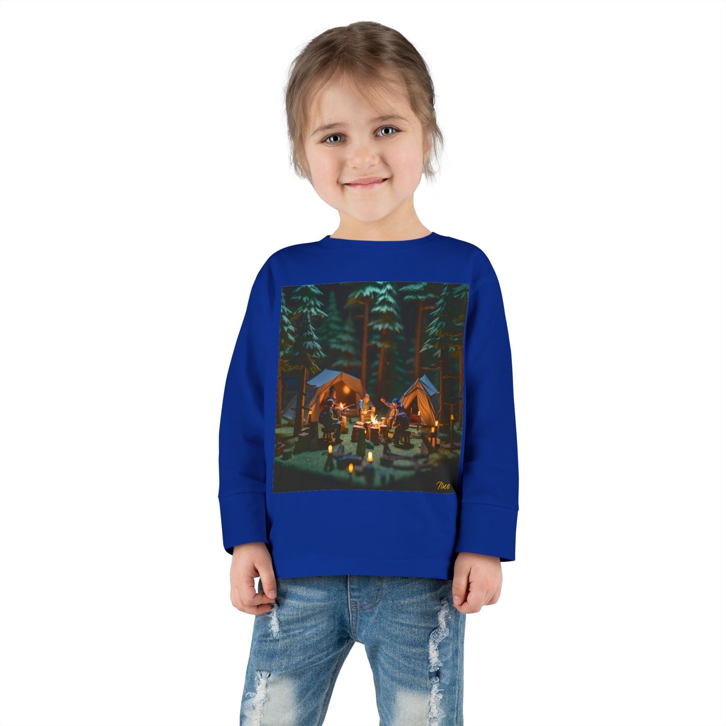 Under The Starry Skies Series Print #10 Toddler Long Sleeve Tee