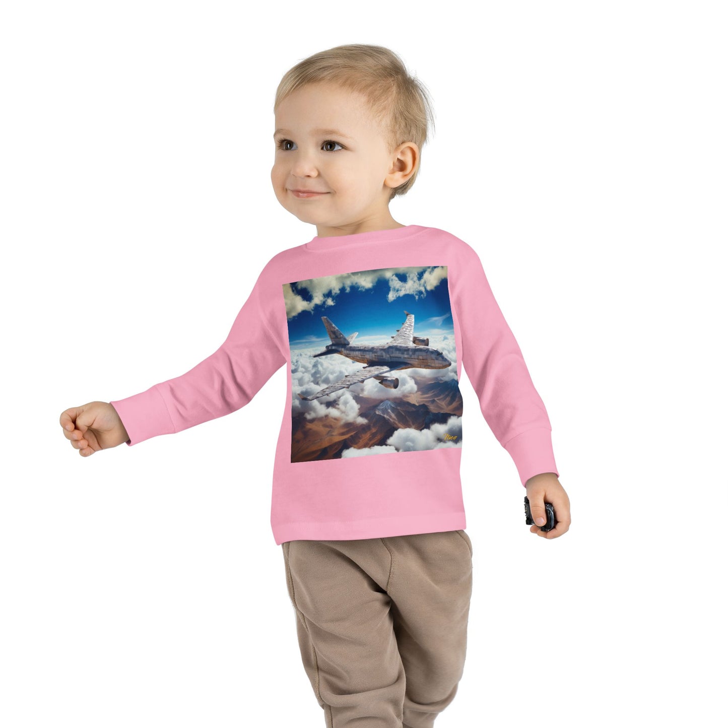 Big Ol' Jet Airliner Series Print #9 Toddler Long Sleeve Tee