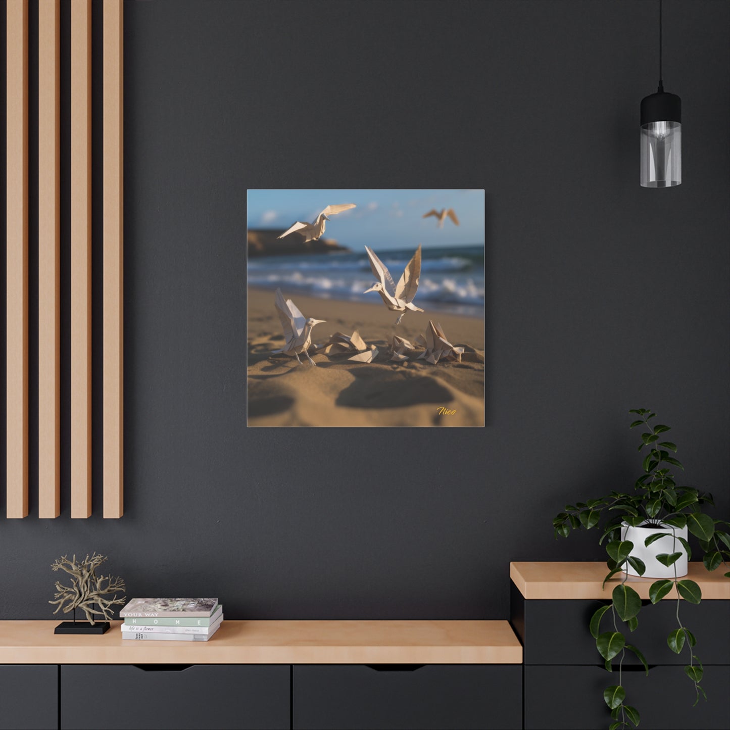 By The Seaside Series Print #7 - Streched Matte Canvas Print, 1.25" Thick