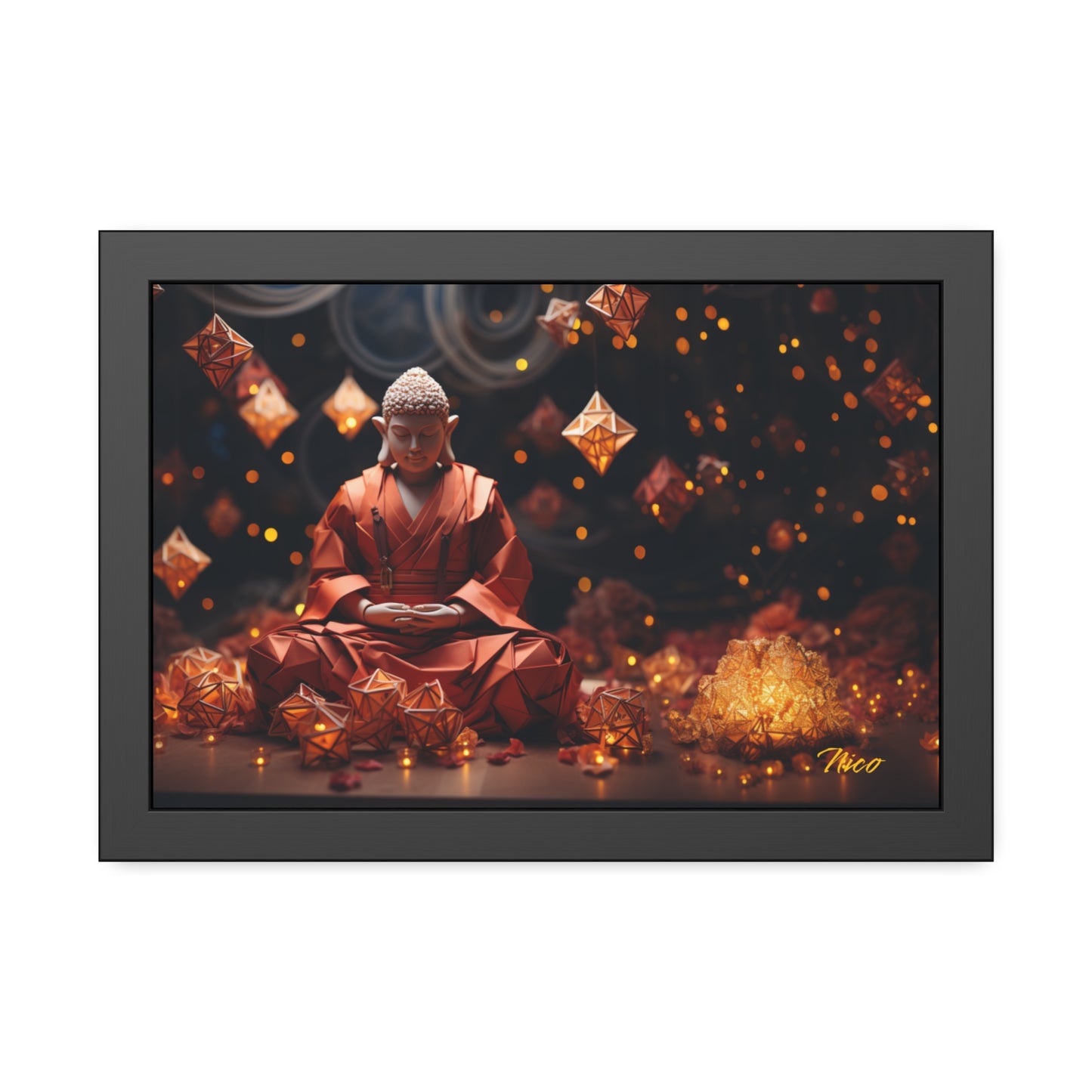 Ascending Buddha Series Print #7 - Framed Fine Art Paper Print