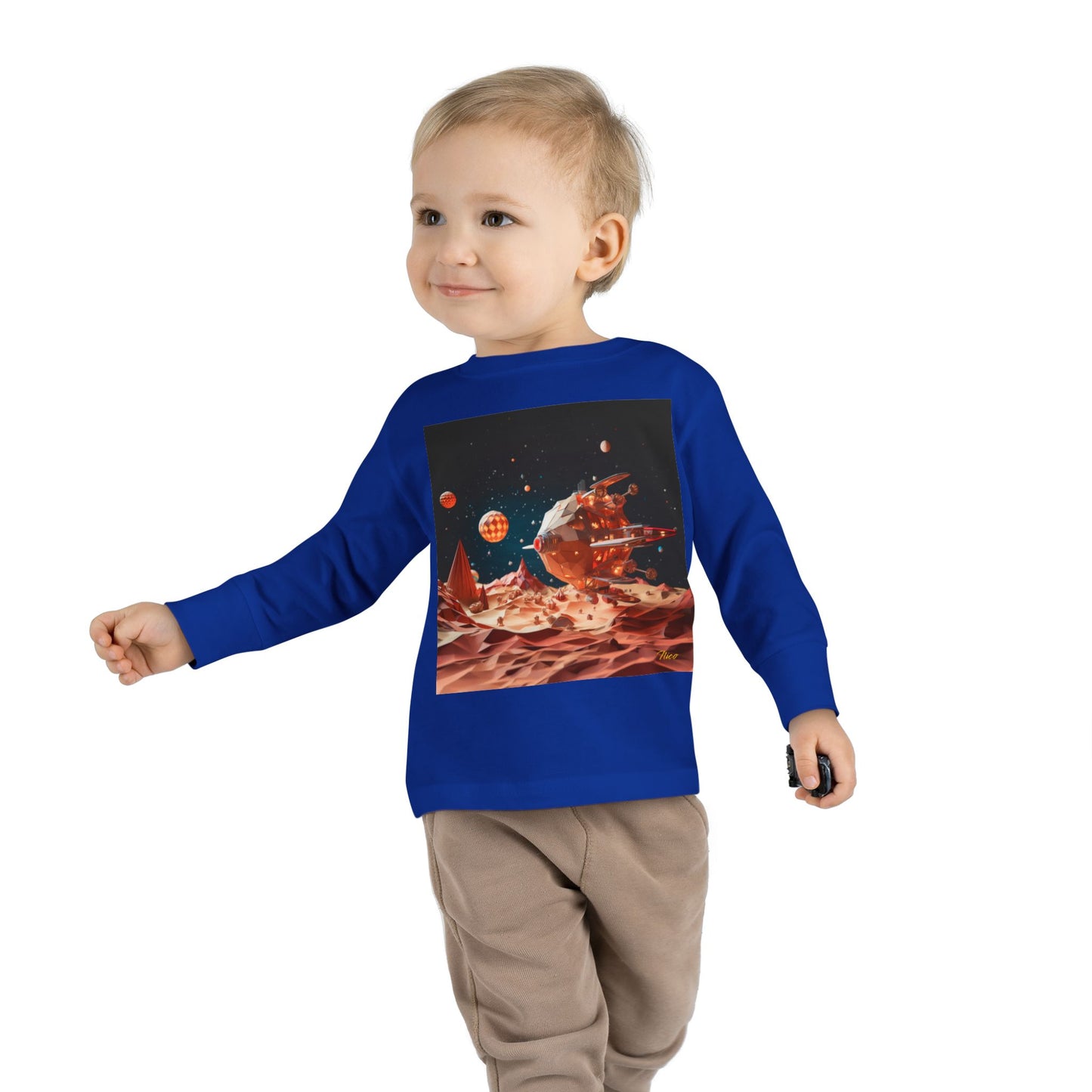 Elons' Dream Series Print #5 Toddler Long Sleeve Tee