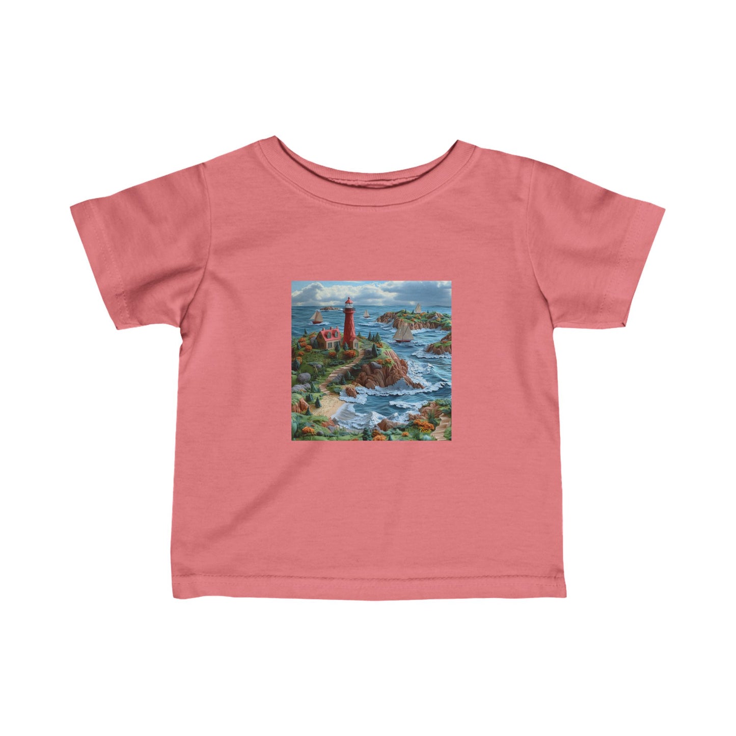 By The Seaside Series Print #6 Infant Fine Jersey Tee