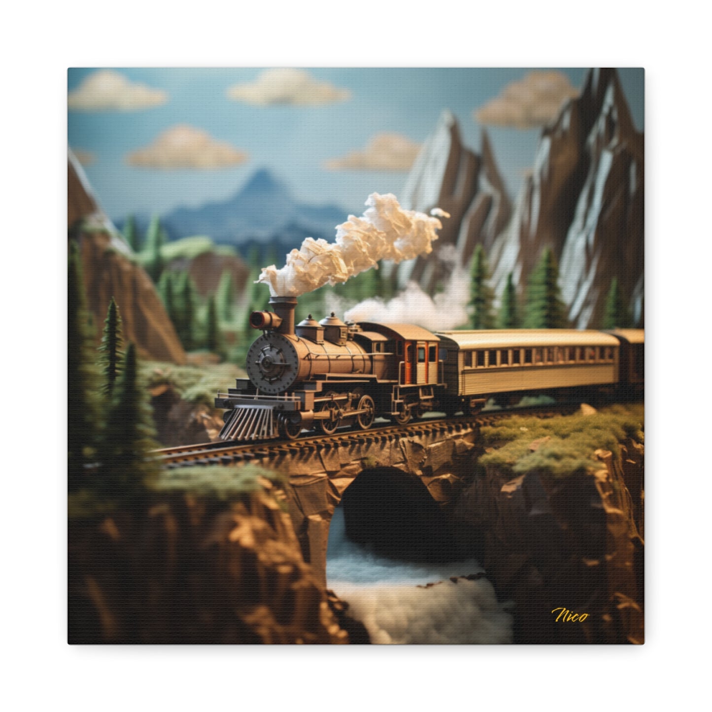 Orient Express Series Print #5 - Streched Matte Canvas Print, 1.25" Thick