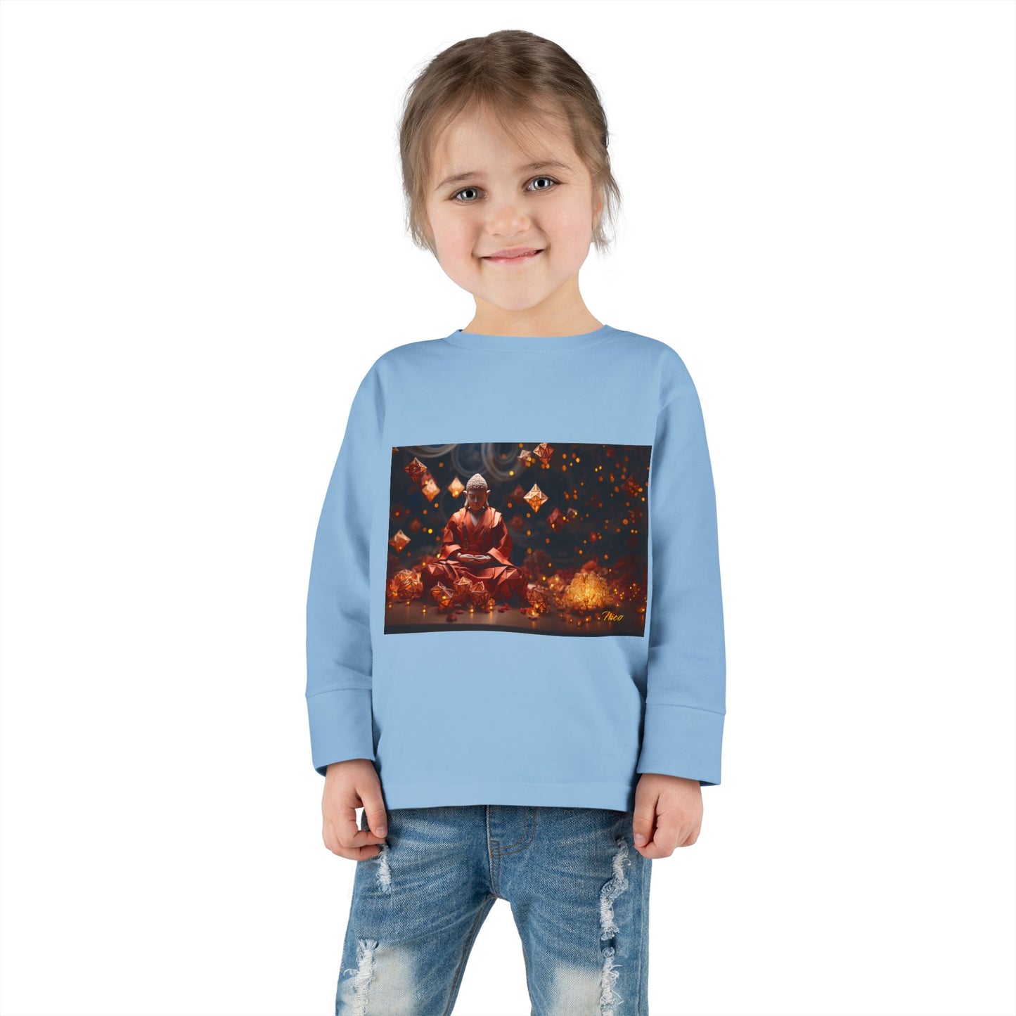 Ascending Buddha Series Print #7 Toddler Long Sleeve Tee