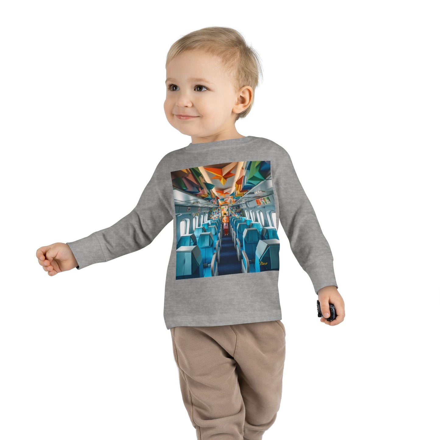 Big Ol' Jet Airliner Series Print #6 Toddler Long Sleeve Tee