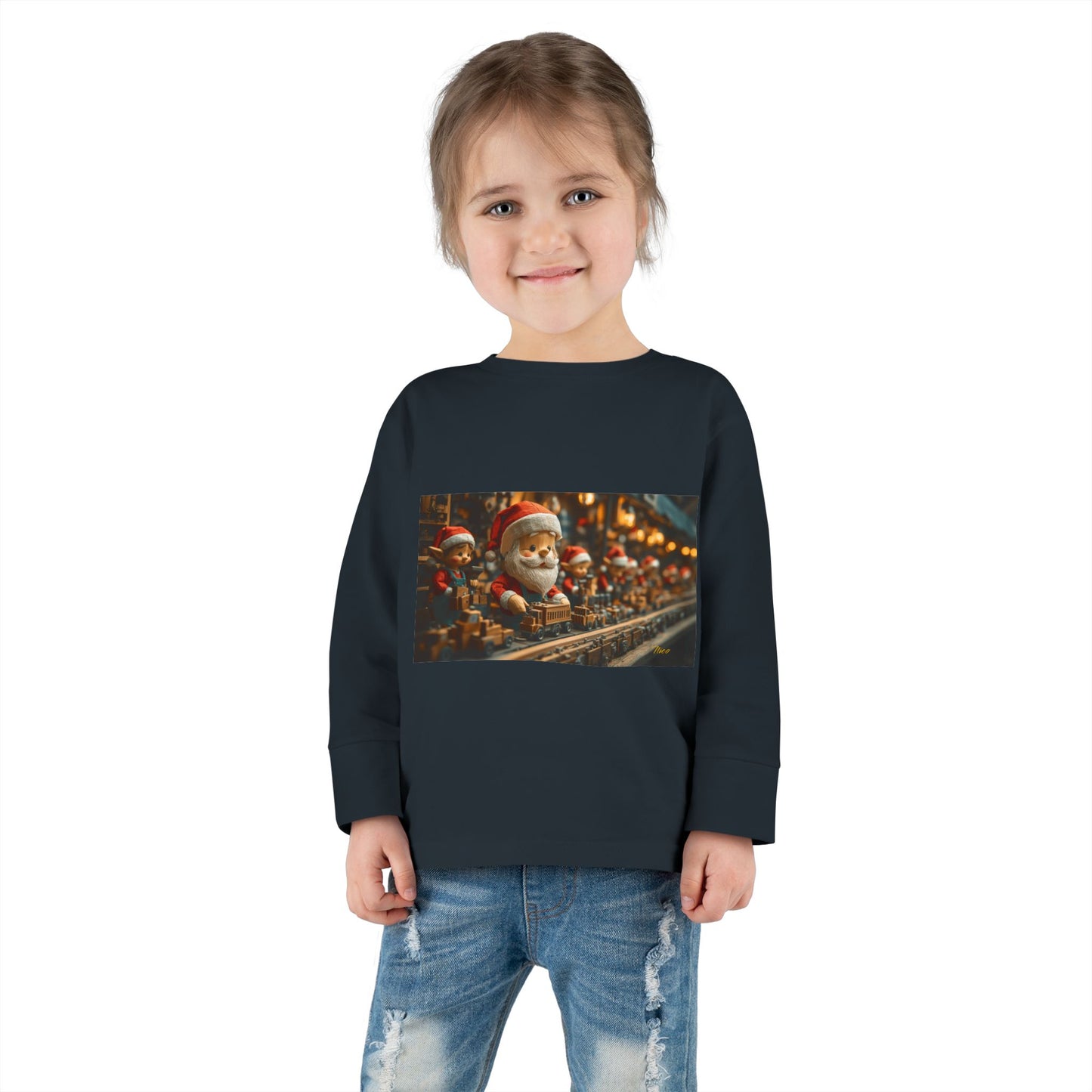 Chirstmas 2024 Series Print #3 Toddler Long Sleeve Tee