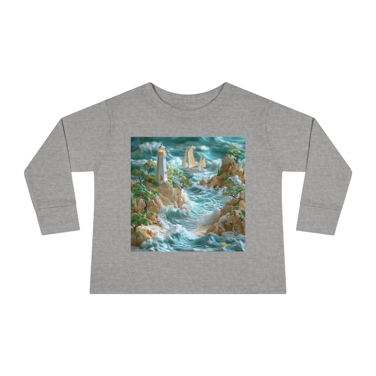 By The Seaside Series Print #9 Toddler Long Sleeve Tee