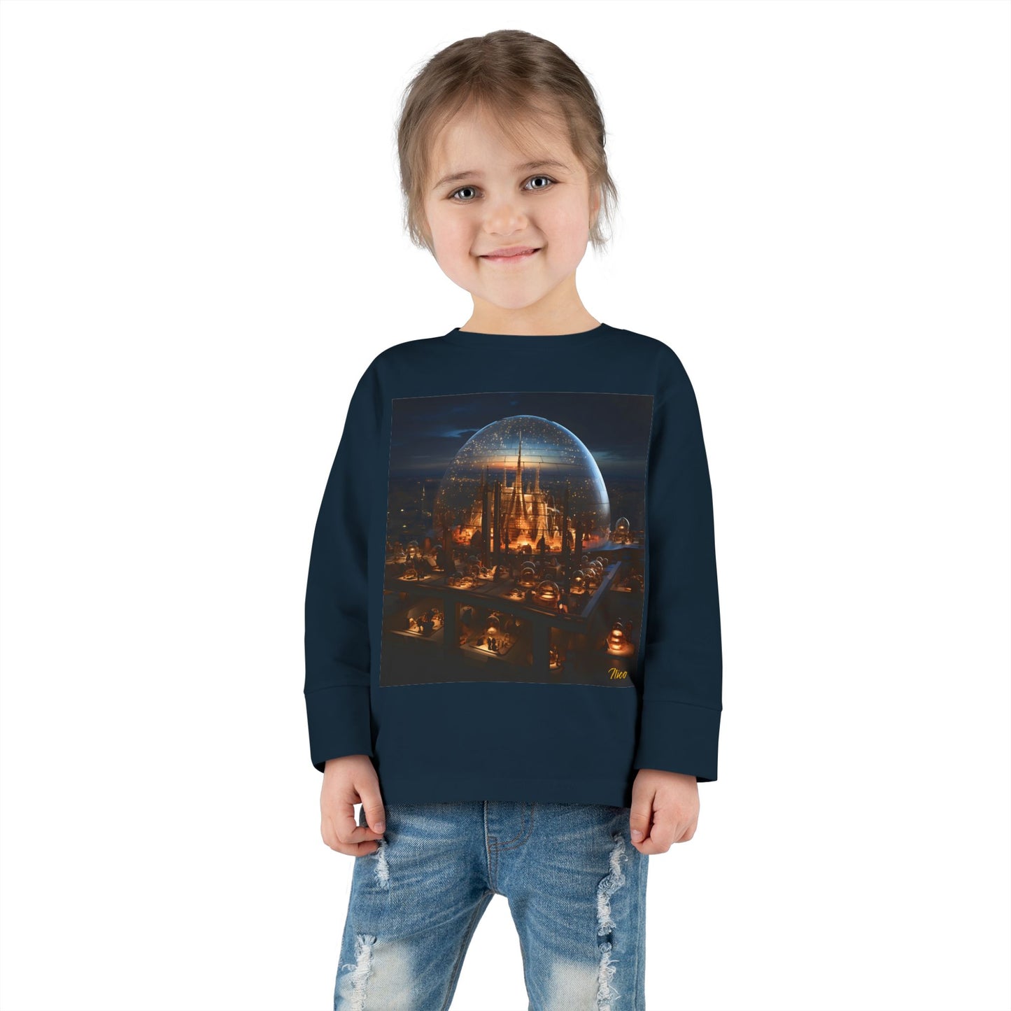 Elons' Dream Series Print #10 Toddler Long Sleeve Tee