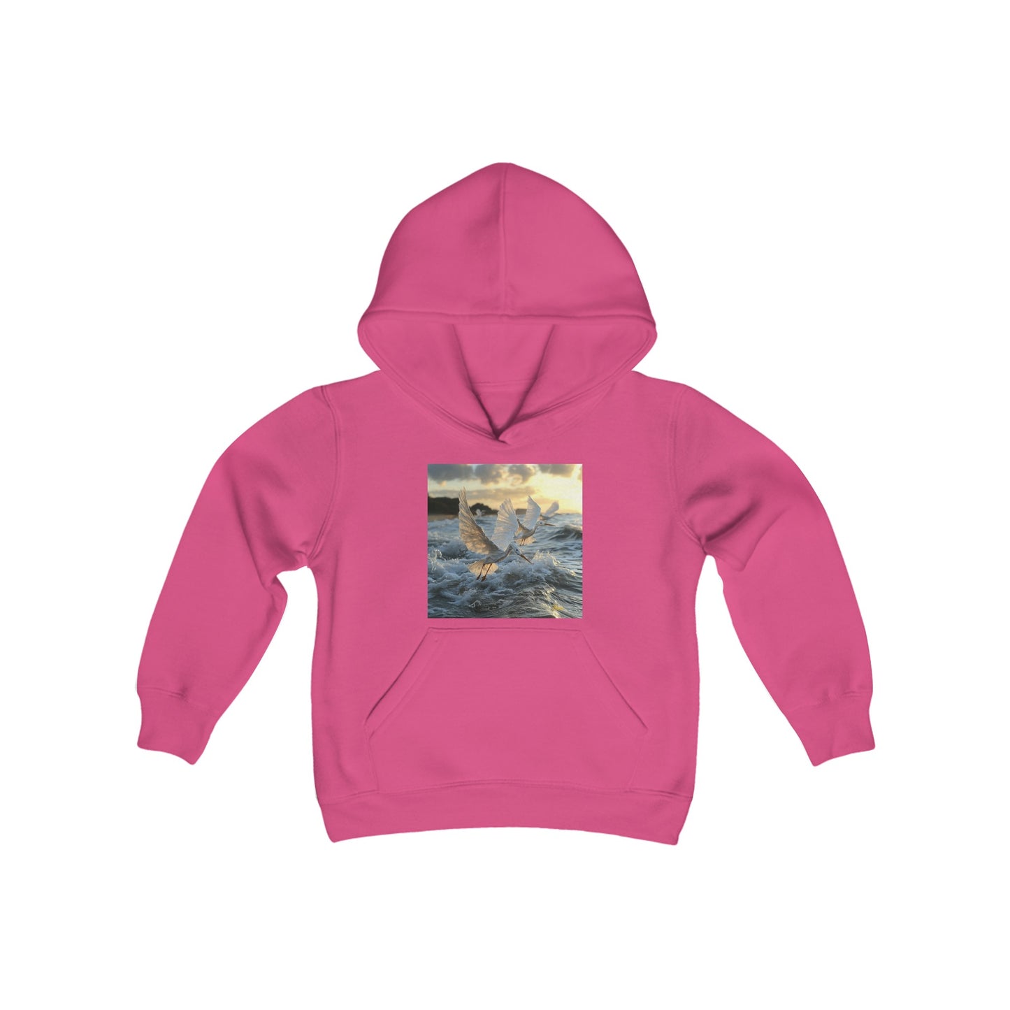 By The Seaside Series Print #10 Youth Heavy Blend Hooded Sweatshirt