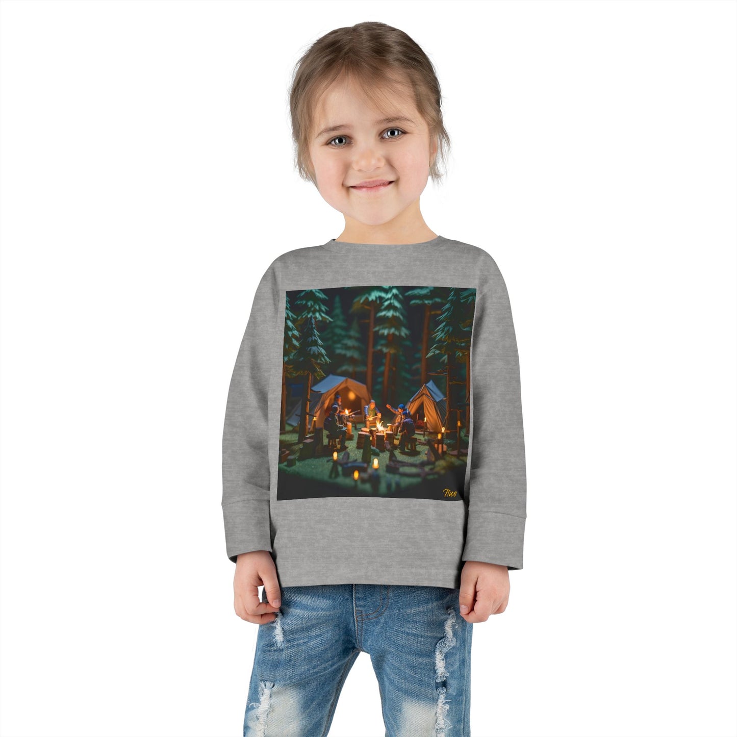 Under The Starry Skies Series Print #10 Toddler Long Sleeve Tee