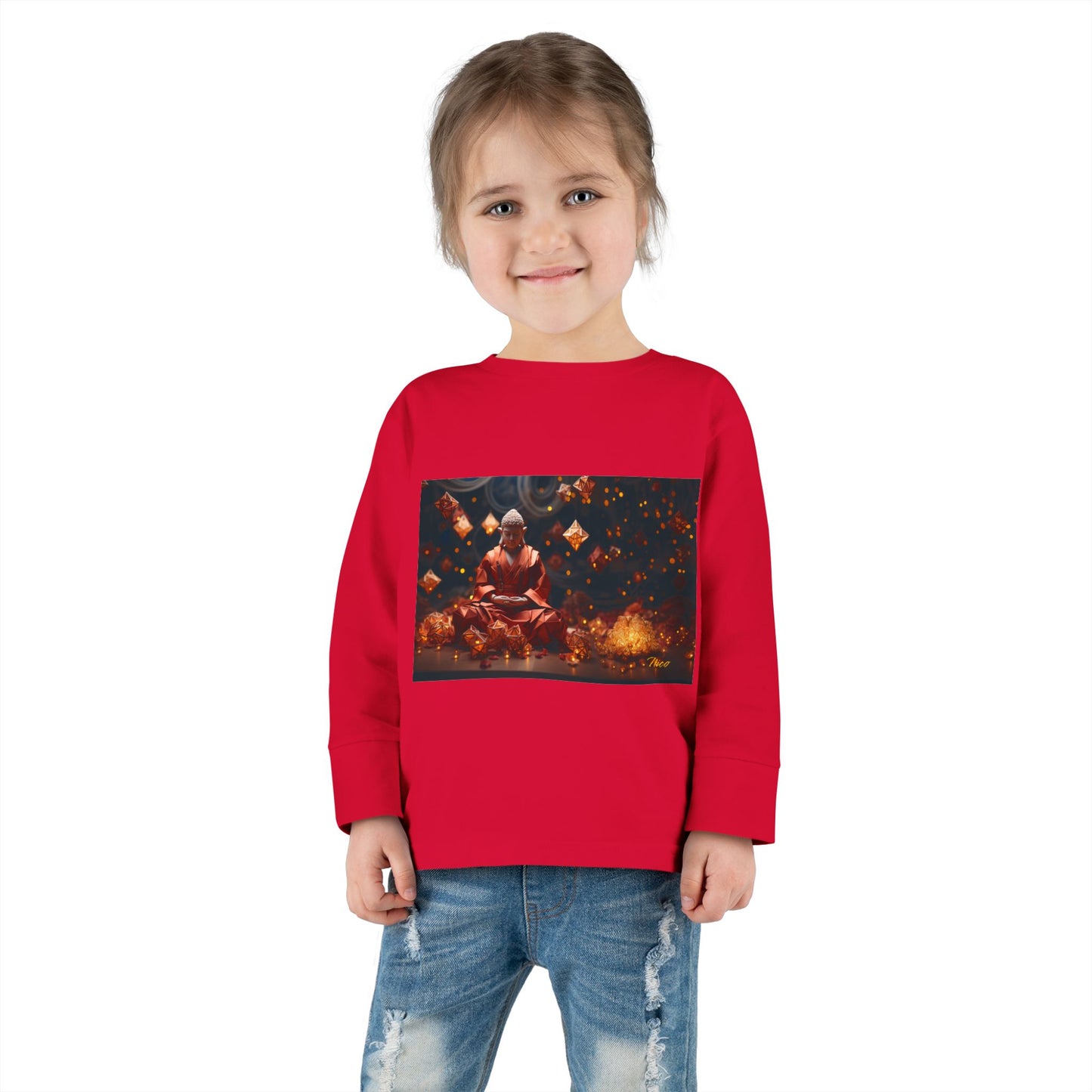 Ascending Buddha Series Print #7 Toddler Long Sleeve Tee