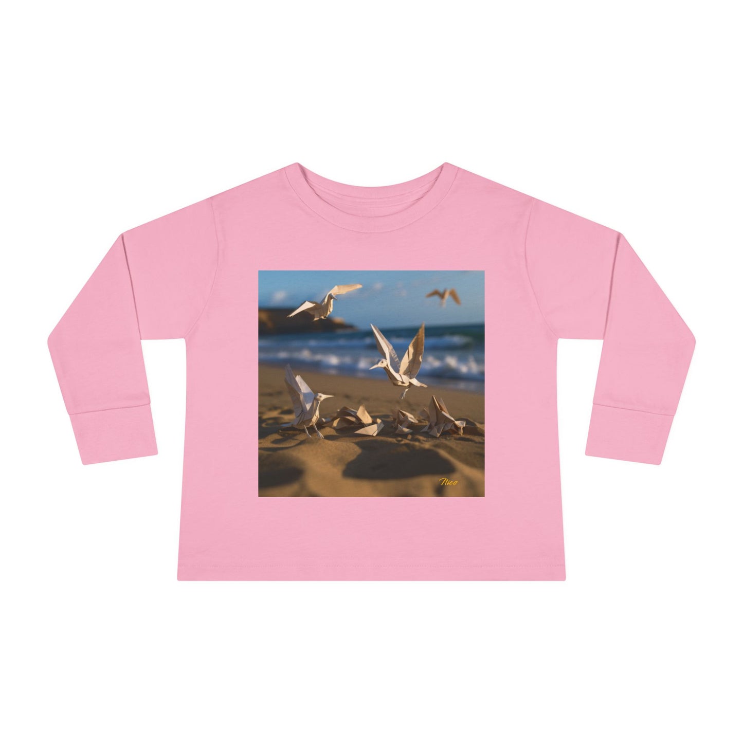 By The Seaside Series Print #7 Toddler Long Sleeve Tee