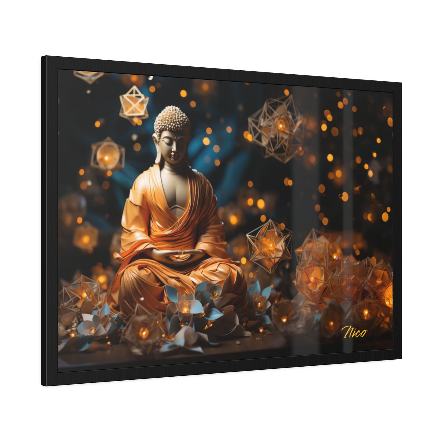 Ascending Buddha Series Print #8 - Framed Fine Art Paper Print