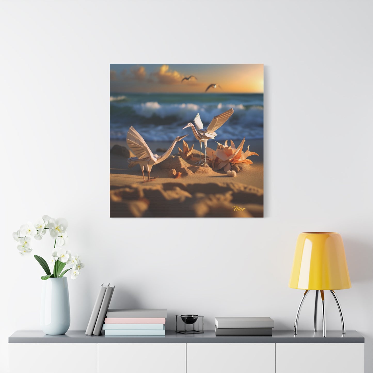 By The Seaside Series Print #3 - Streched Matte Canvas Print, 1.25" Thick