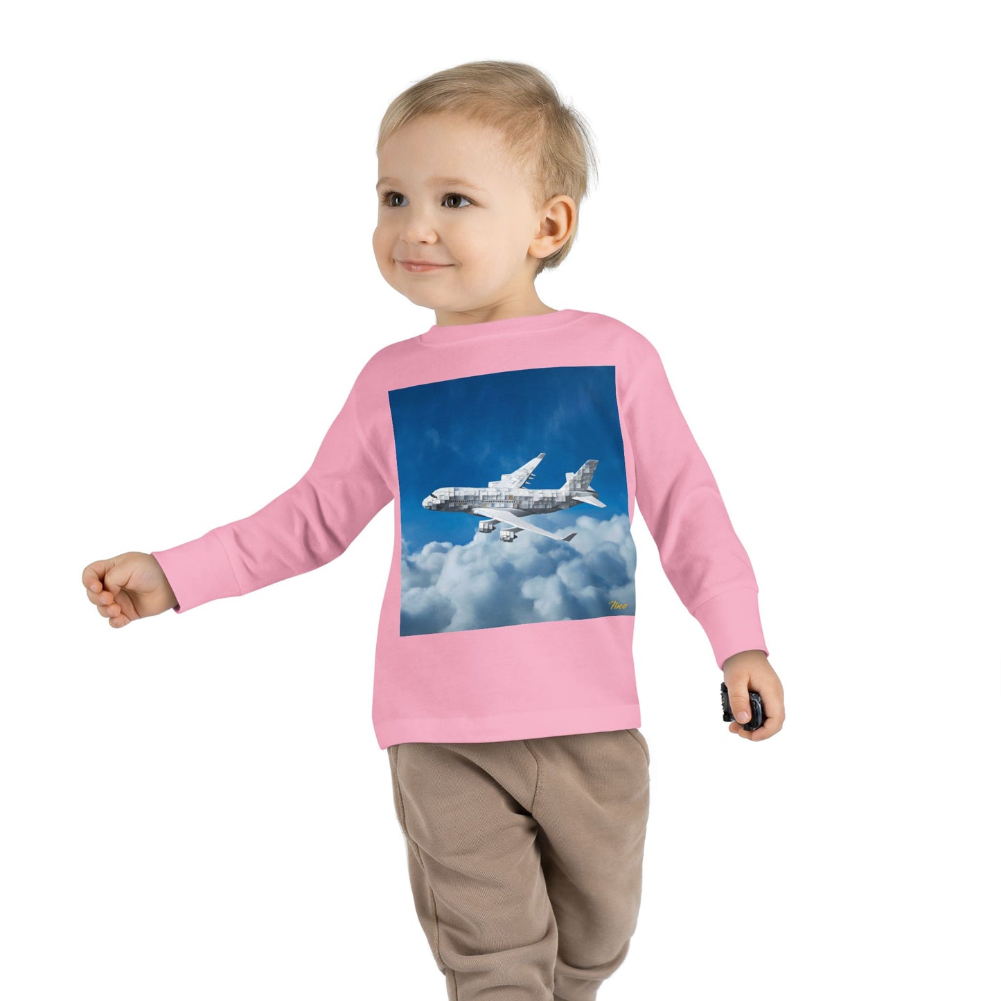 Big Ol' Jet Airliner Series Print #5 Toddler Long Sleeve Tee