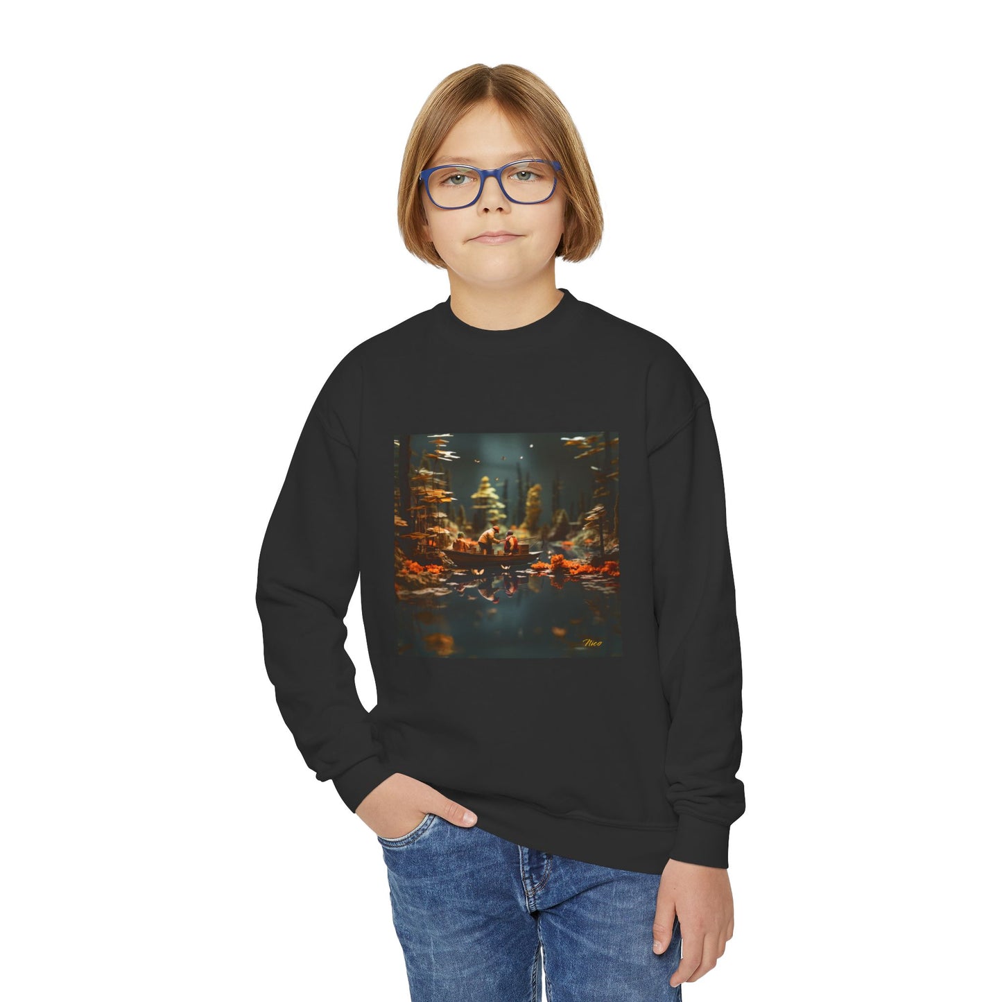 Born On A Bayou Series Print #10 Youth Crewneck Sweatshirt