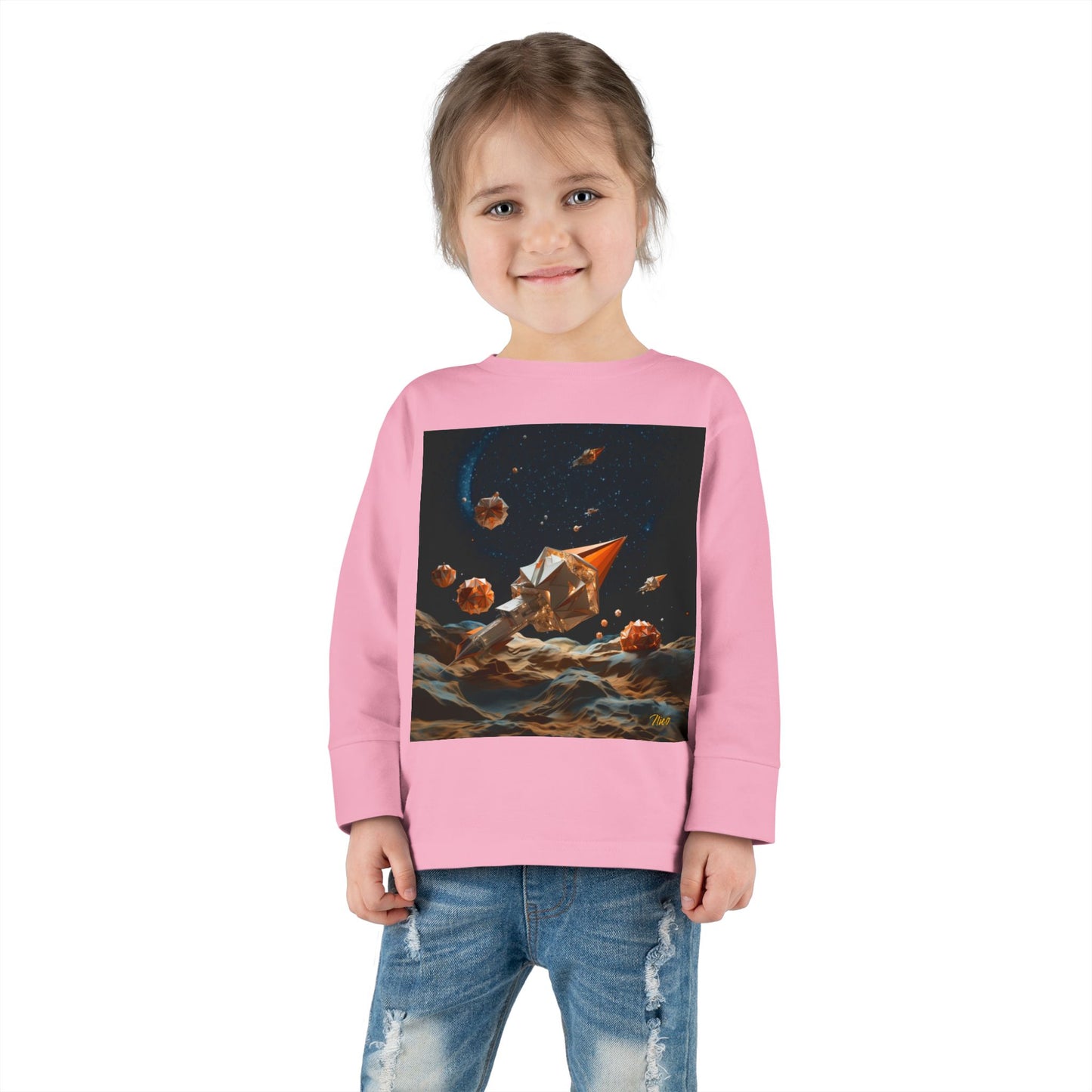 Elons' Dream Series Print #3 Toddler Long Sleeve Tee