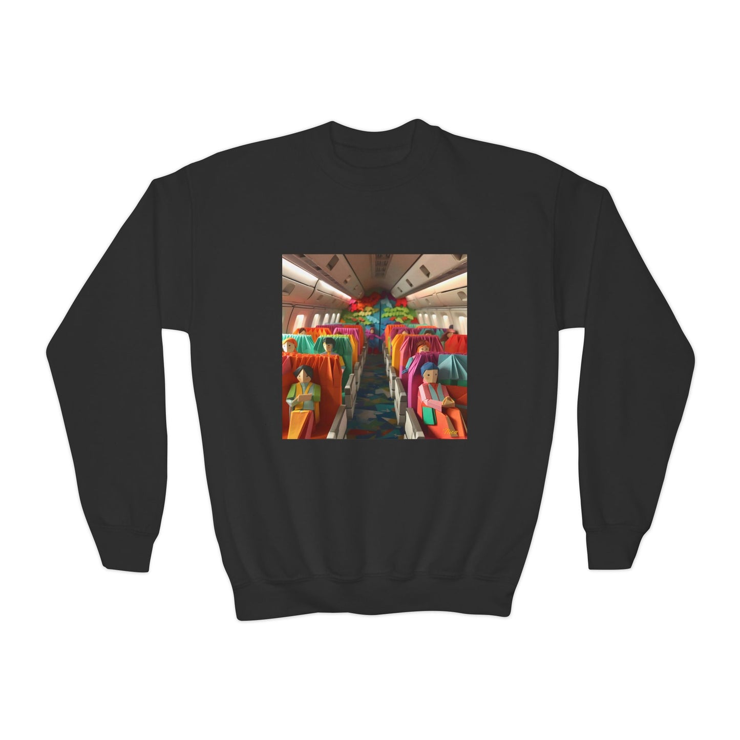 Frequent Flyer Miles Series Print #2 Youth Crewneck Sweatshirt