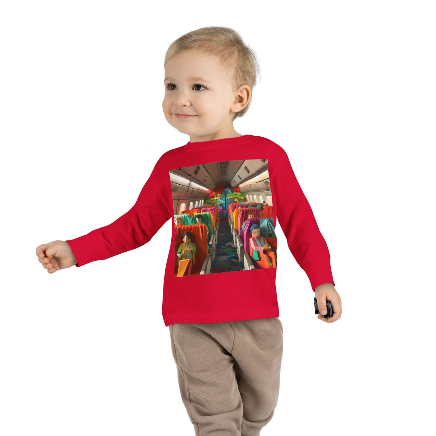 Big Ol' Jet Airliner Series Print #2 Toddler Long Sleeve Tee