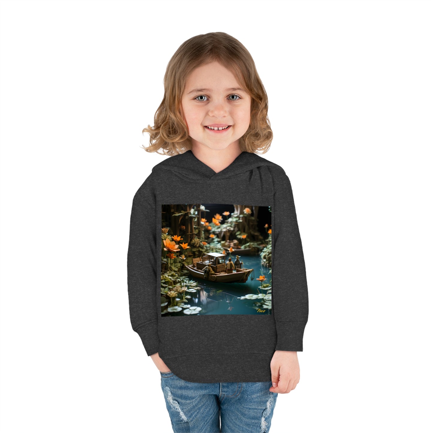 Born On A Bayou Series Print #4 Toddler Pullover Fleece Hoodie