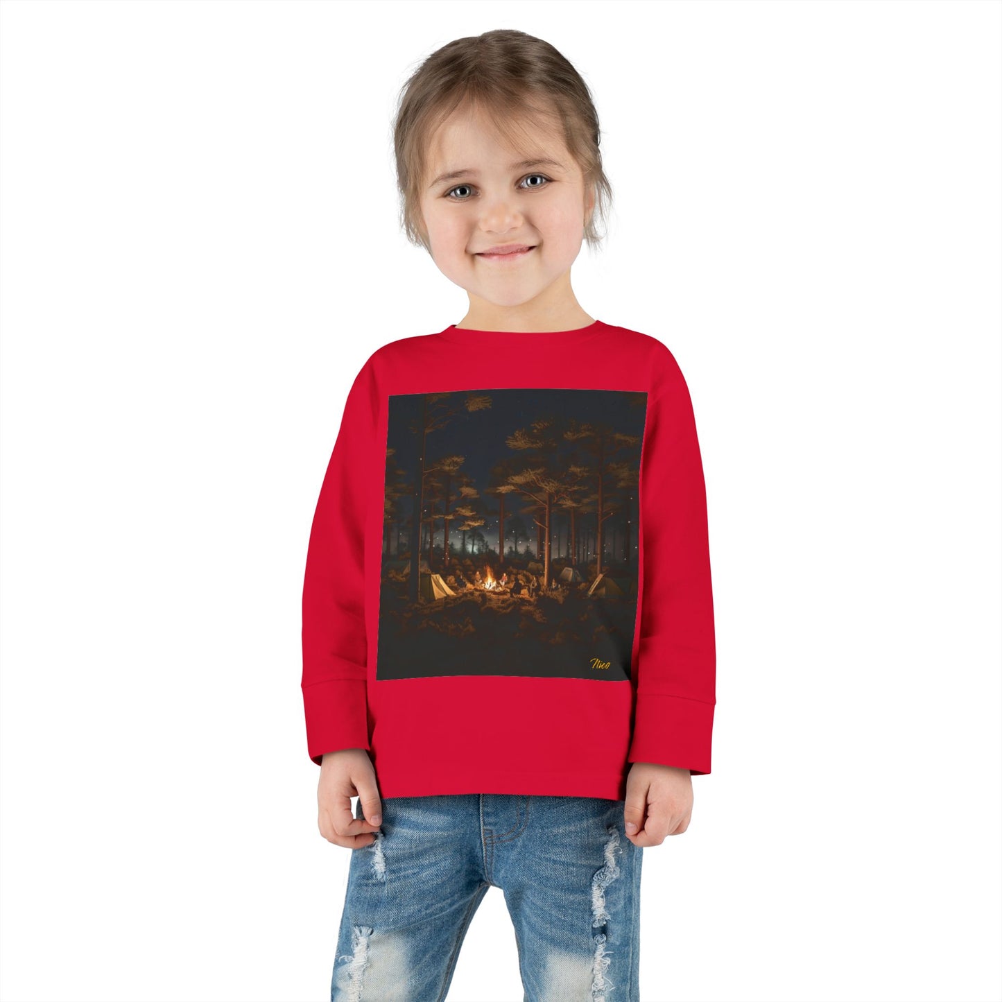 Under The Starry Skies Series Print #9 Toddler Long Sleeve Tee