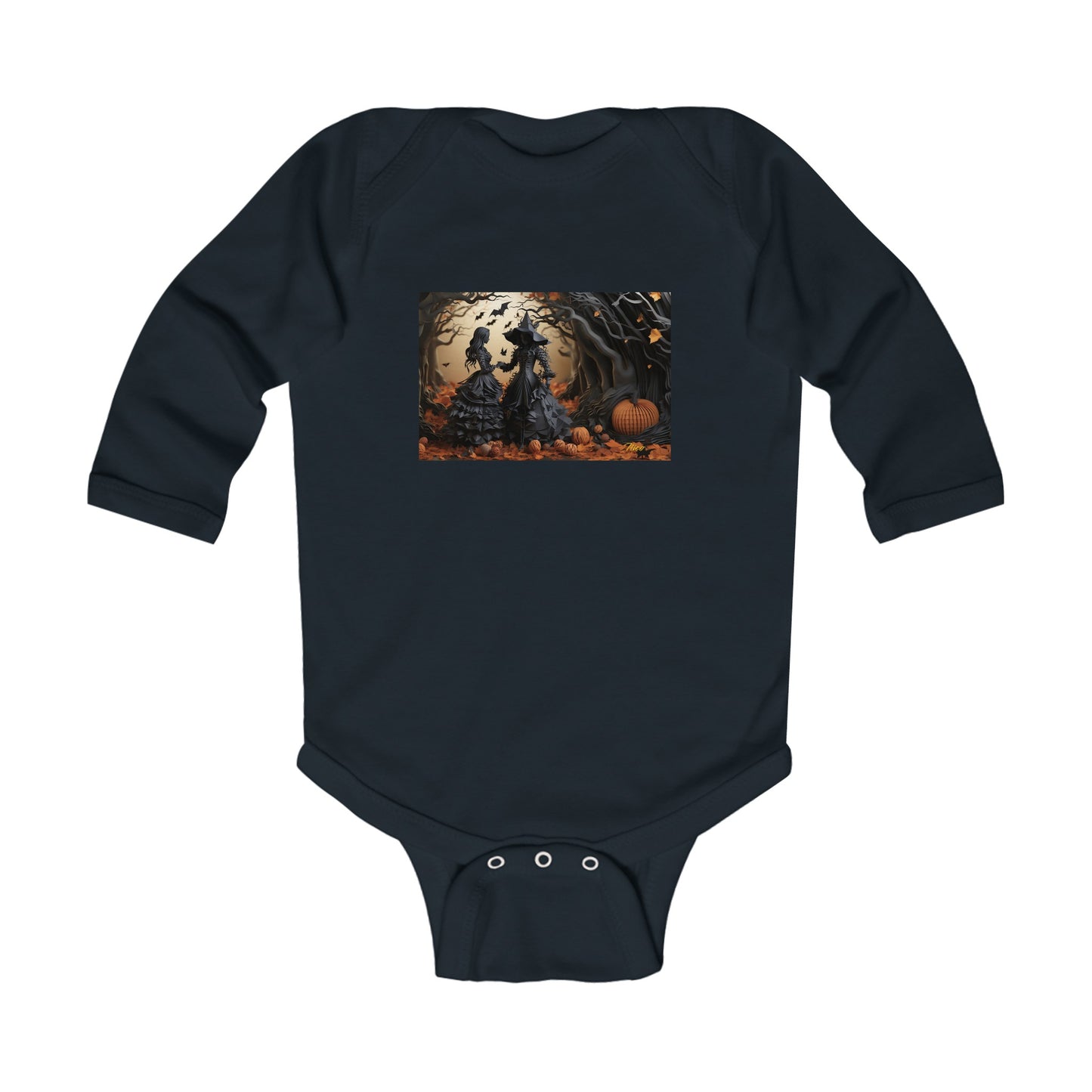 Halloween 2024 Series Print #9 Infant Long Sleeve Bodysuit