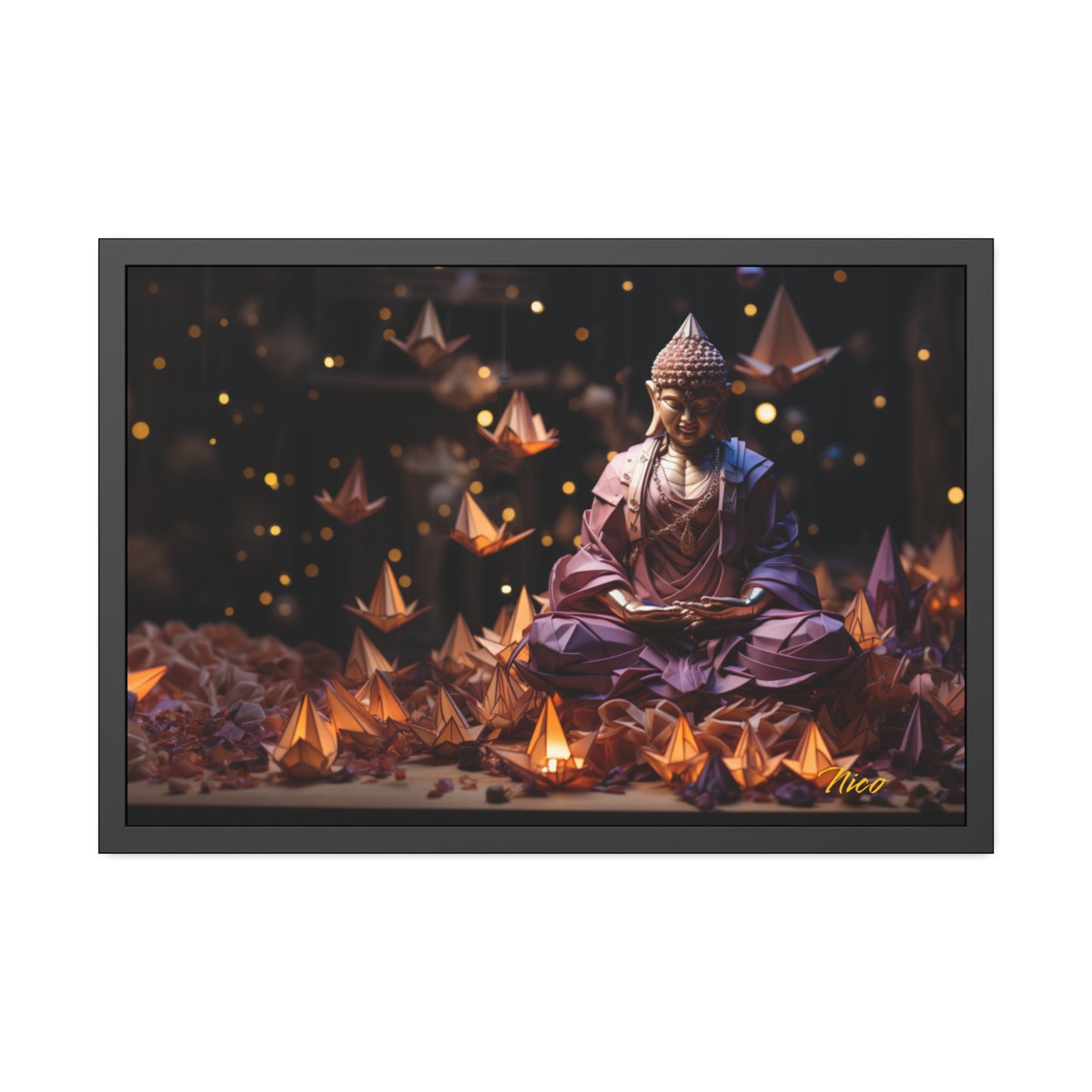 Ascending Buddha Series Print #6 - Framed Fine Art Paper Print