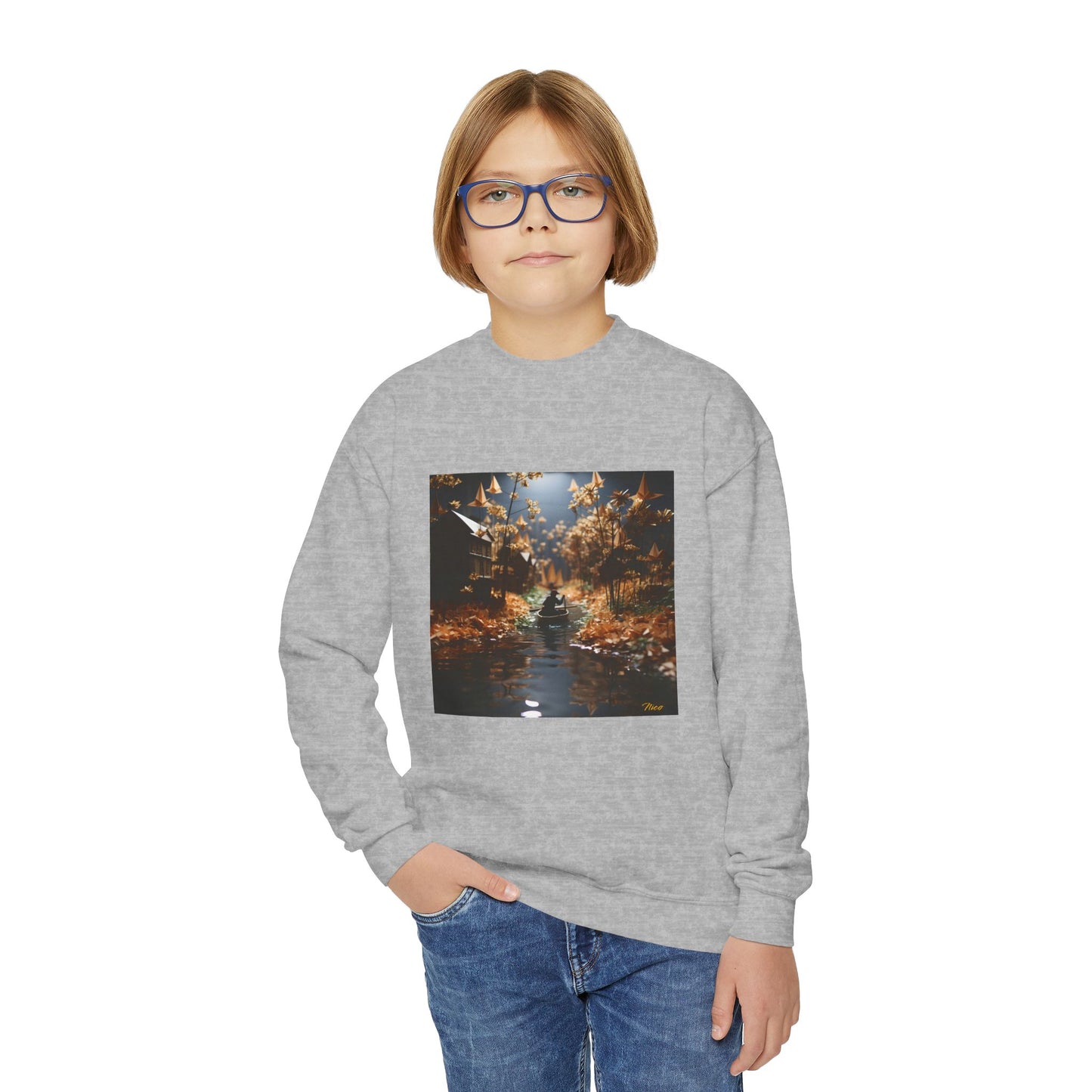 Born On A Bayou Series Print #5 Youth Crewneck Sweatshirt