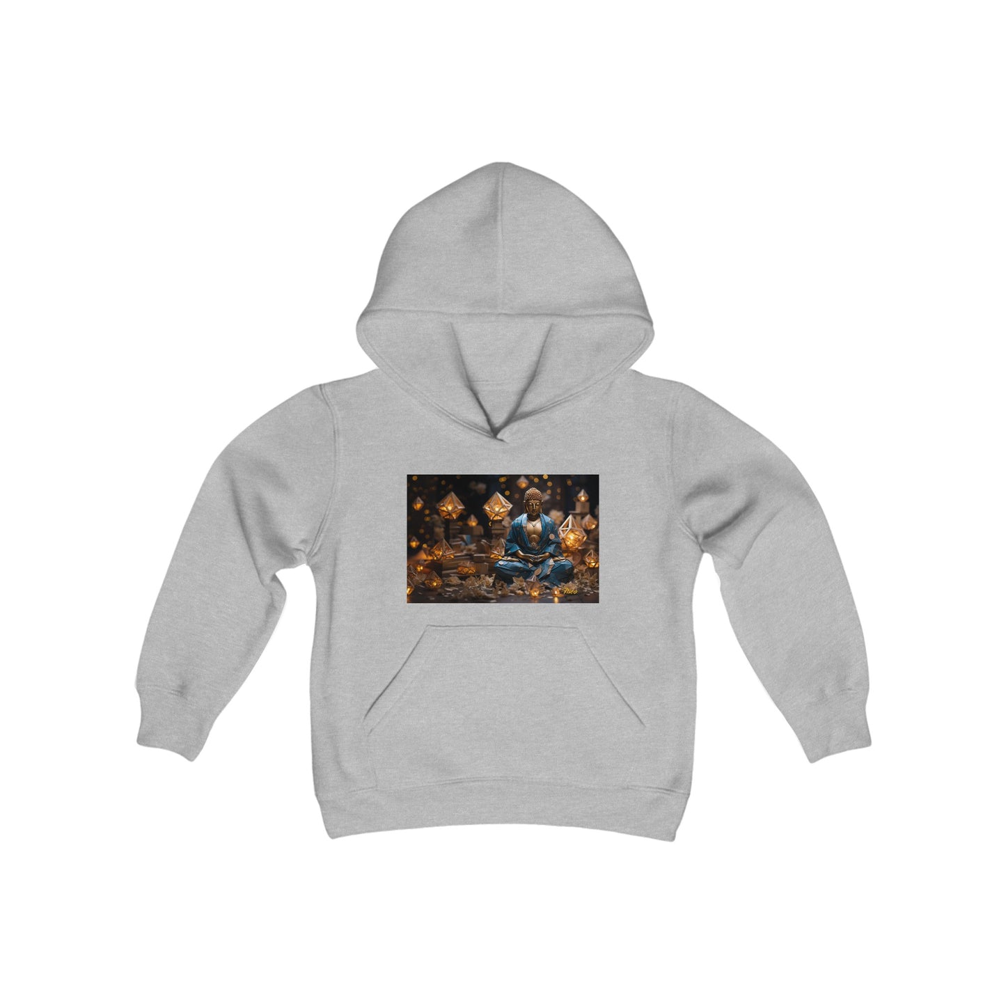 Ascending Buddah Series Print #3 Youth Heavy Blend Hooded Sweatshirt