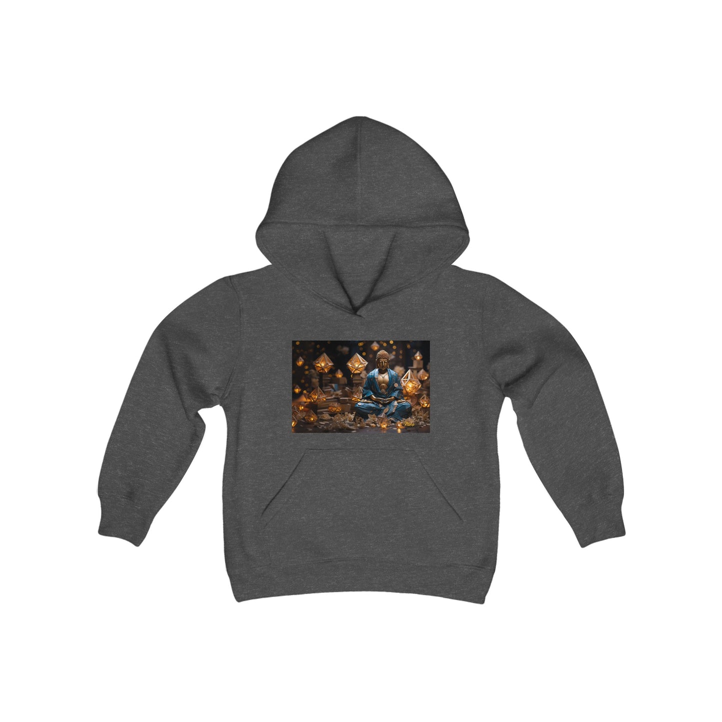 Ascending Buddah Series Print #3 Youth Heavy Blend Hooded Sweatshirt