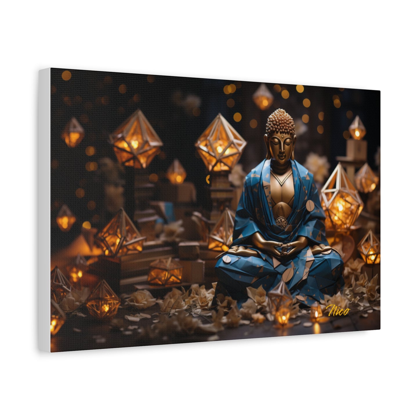 Ascending Buddha Series Print #3 - Streched Matte Canvas Print, 1.25" Thick