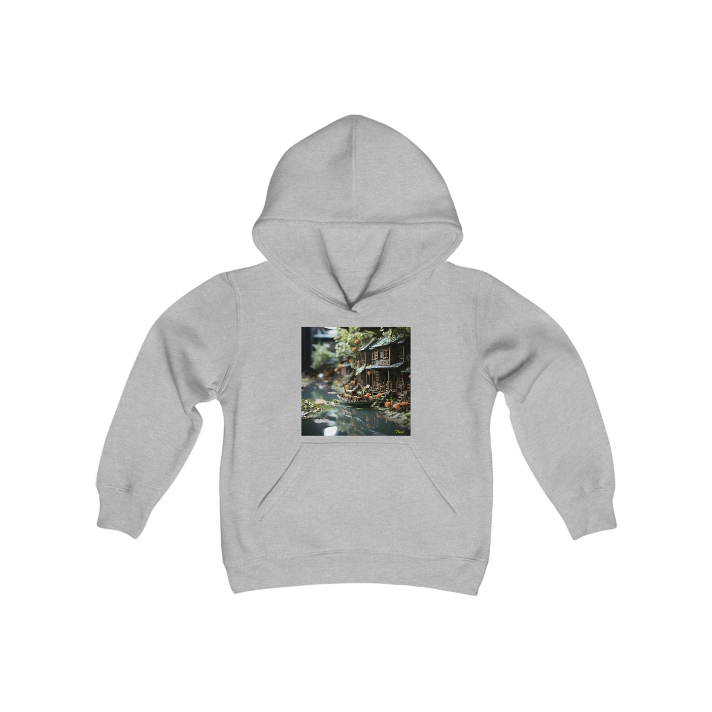 Born On A Bayou Series Print #9 Youth Heavy Blend Hooded Sweatshirt