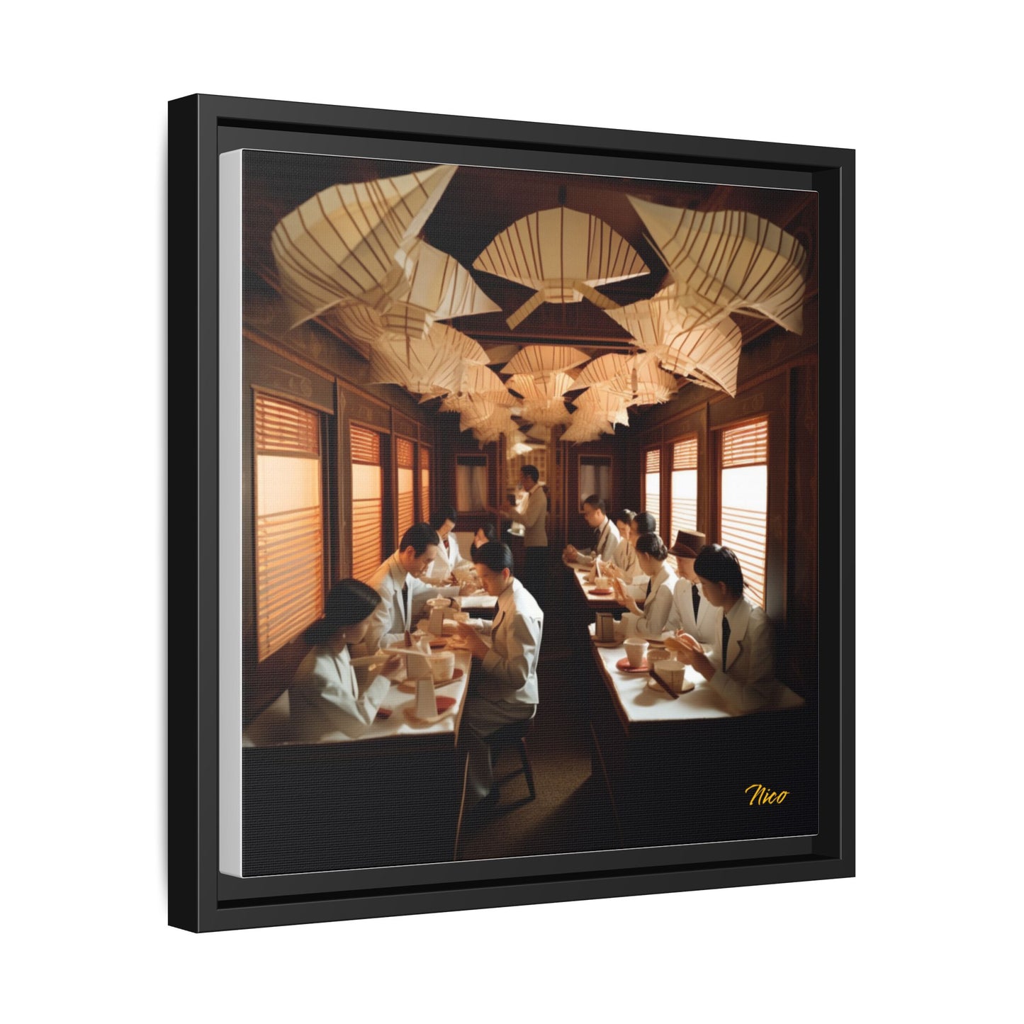 Orient Express Series Print #4 - Black Framed Canvas Print