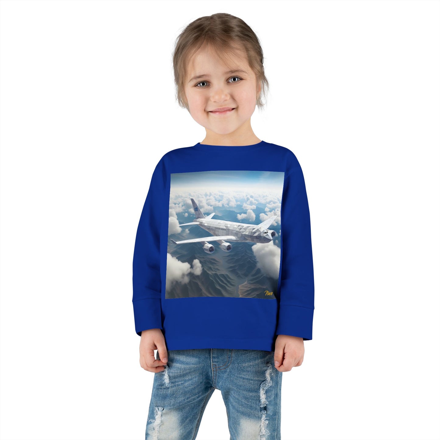 Big Ol' Jet Airliner Series Print #7 Toddler Long Sleeve Tee