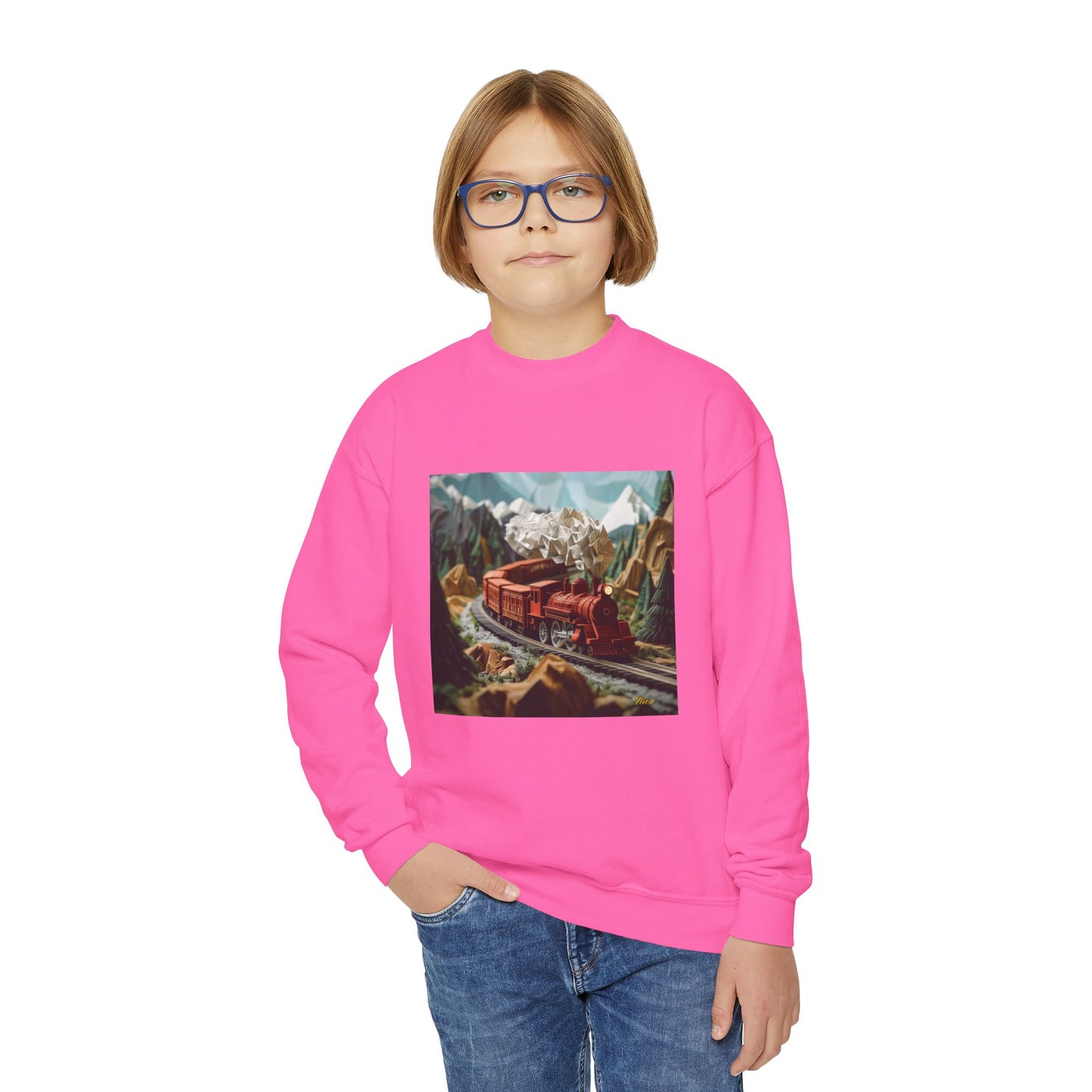 Orient Express Series Print #3 Youth Crewneck Sweatshirt