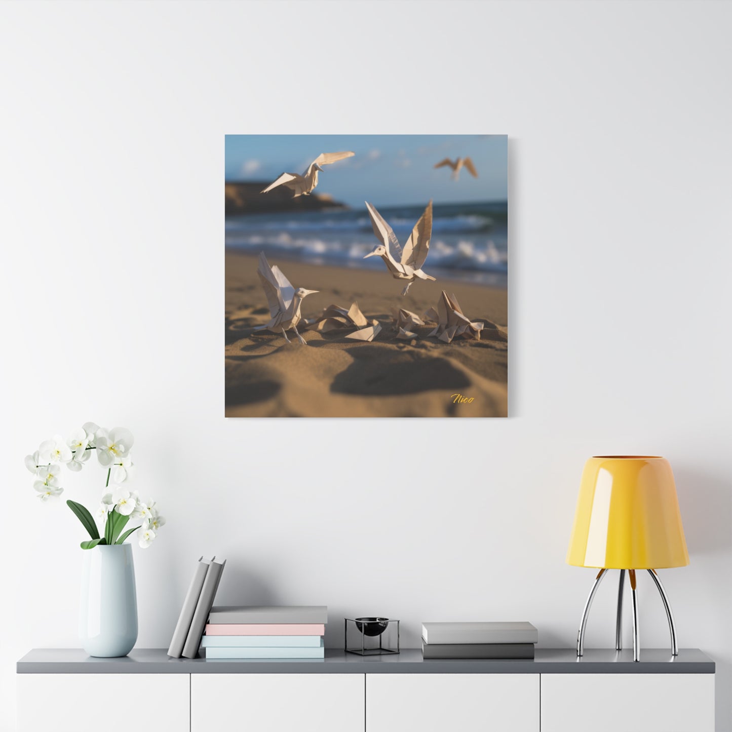 By The Seaside Series Print #7 - Streched Matte Canvas Print, 1.25" Thick