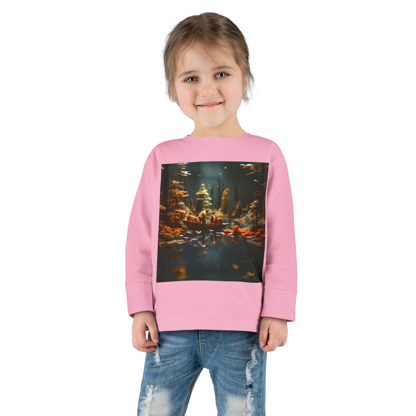 Born On A Bayou Series Print #10 Toddler Long Sleeve Tee