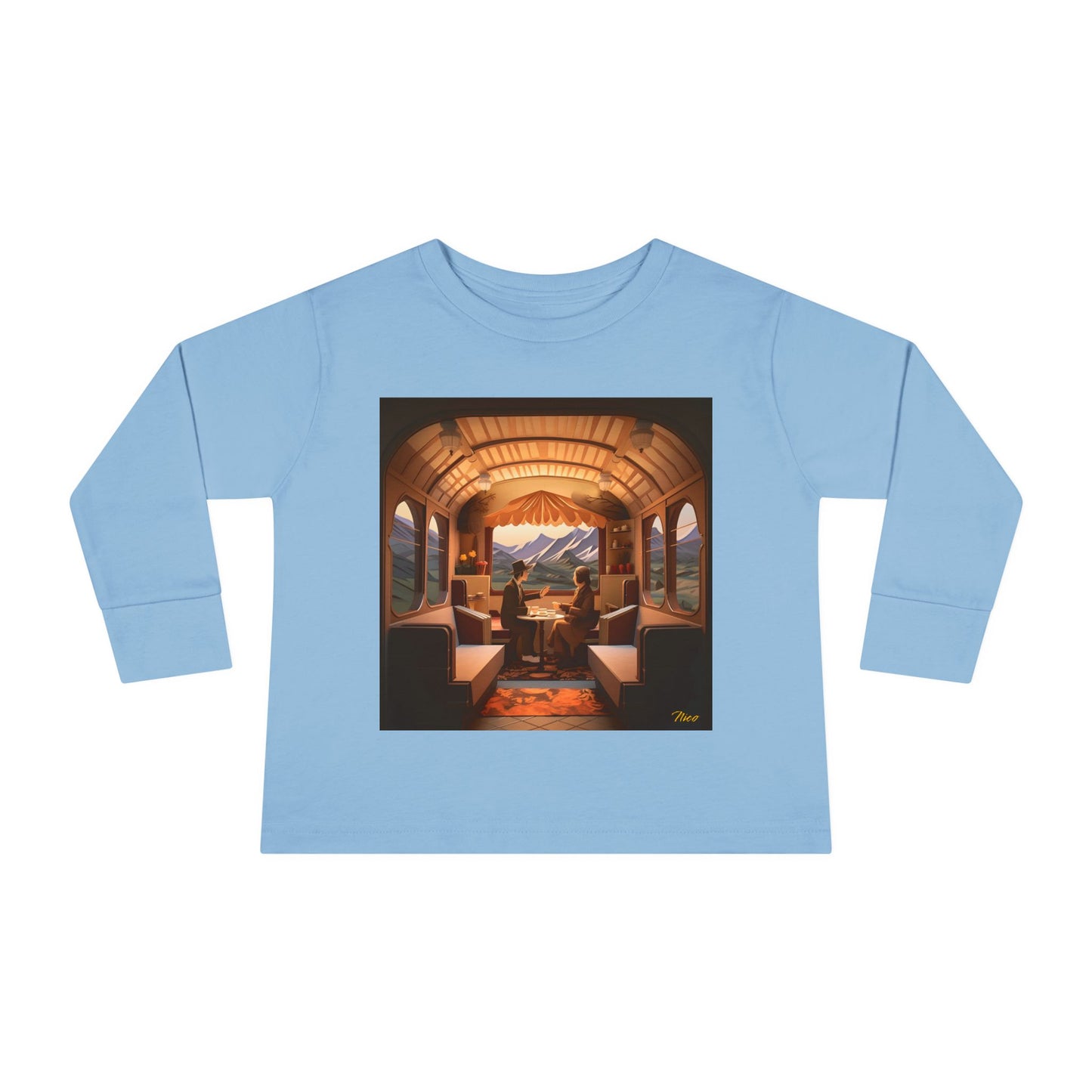 Orient Express Series Print #10 Toddler Long Sleeve Tee