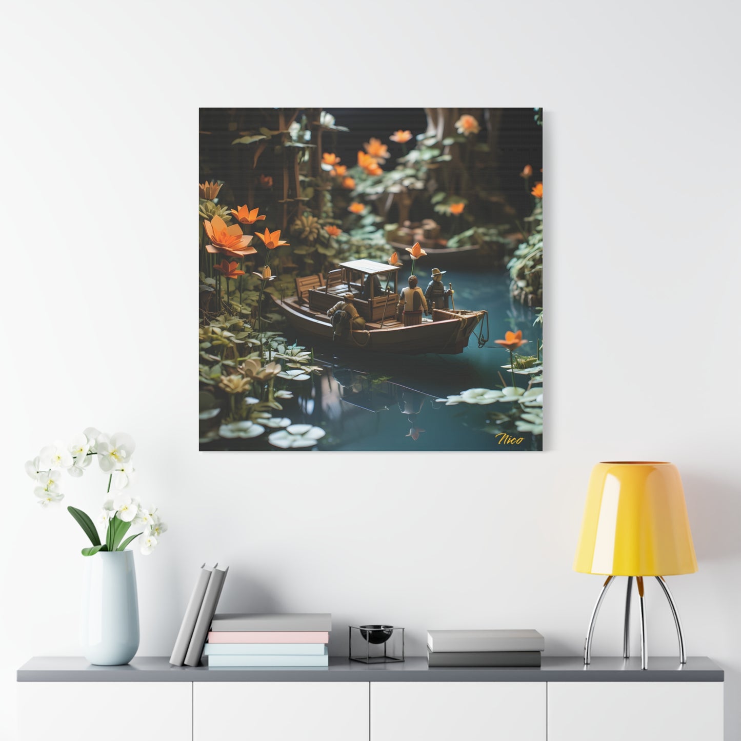 Born On A Bayou Print #4 - Streached Matte Canvas Print, 1.25" Thick