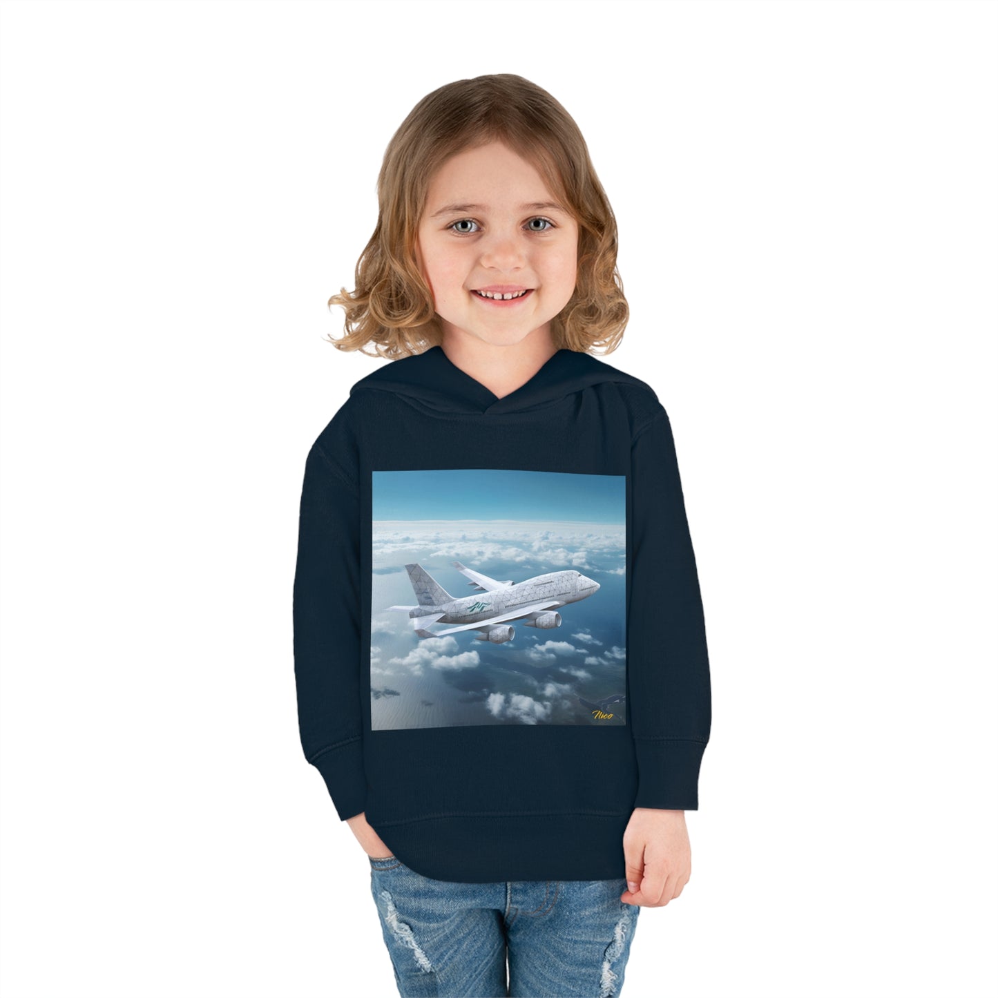 Frequent Flyer Miles Series Print #3 Toddler Pullover Fleece Hoodie