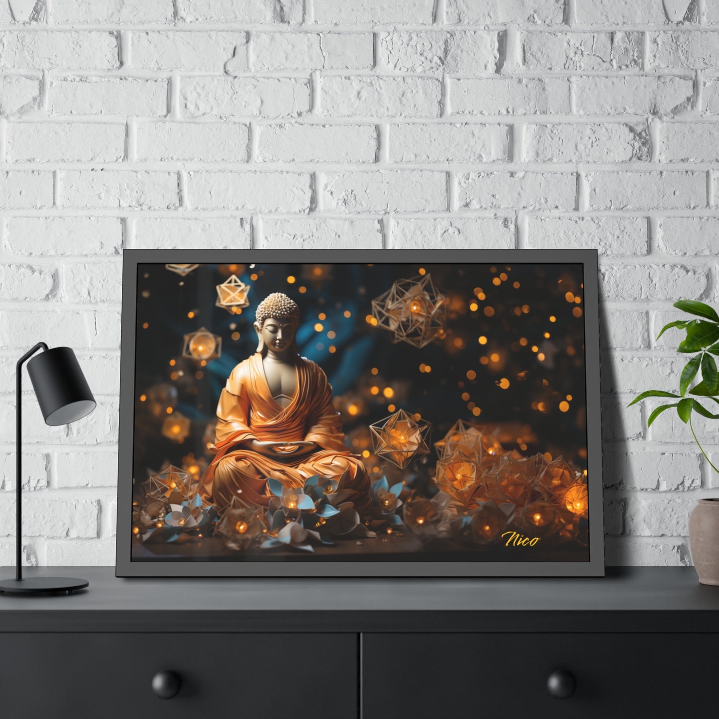 Ascending Buddha Series Print #8 - Framed Fine Art Paper Print