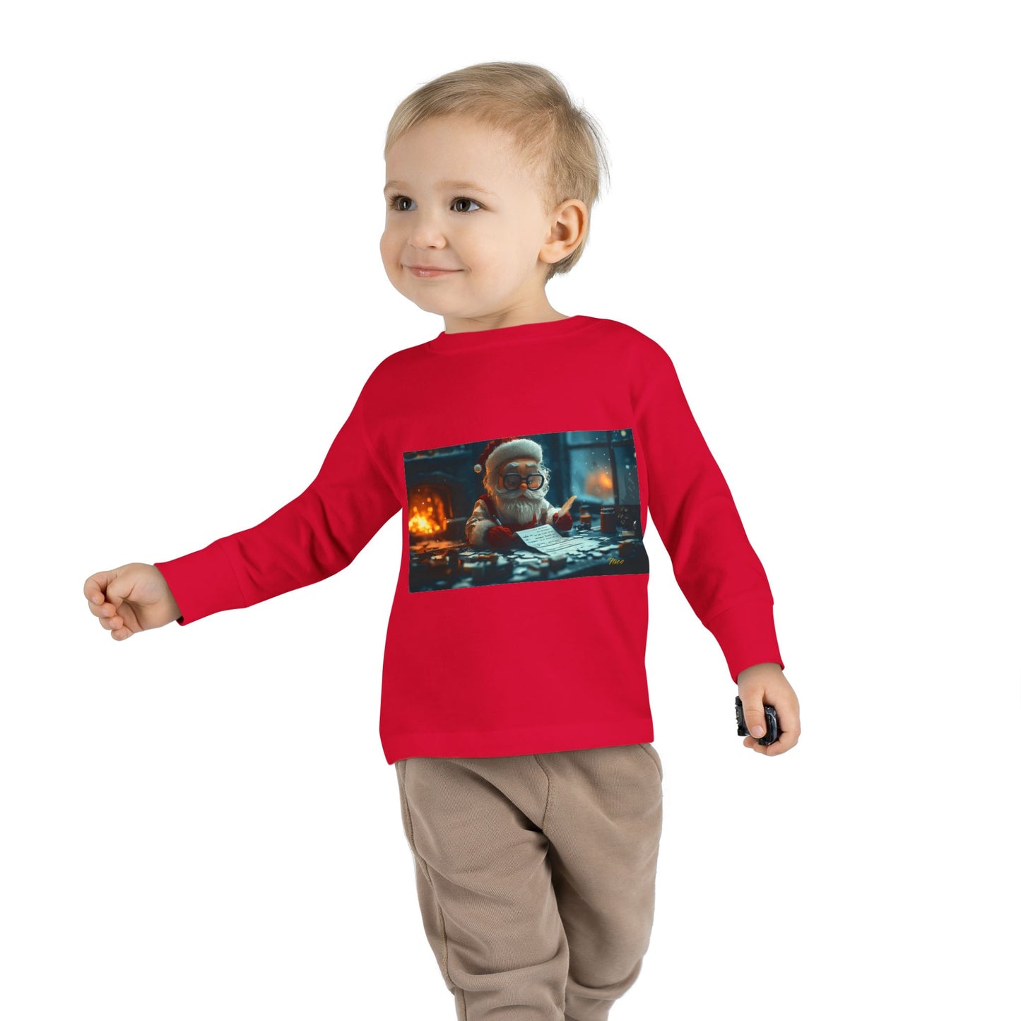 Chirstmas 2024 Series Print #1 Toddler Long Sleeve Tee