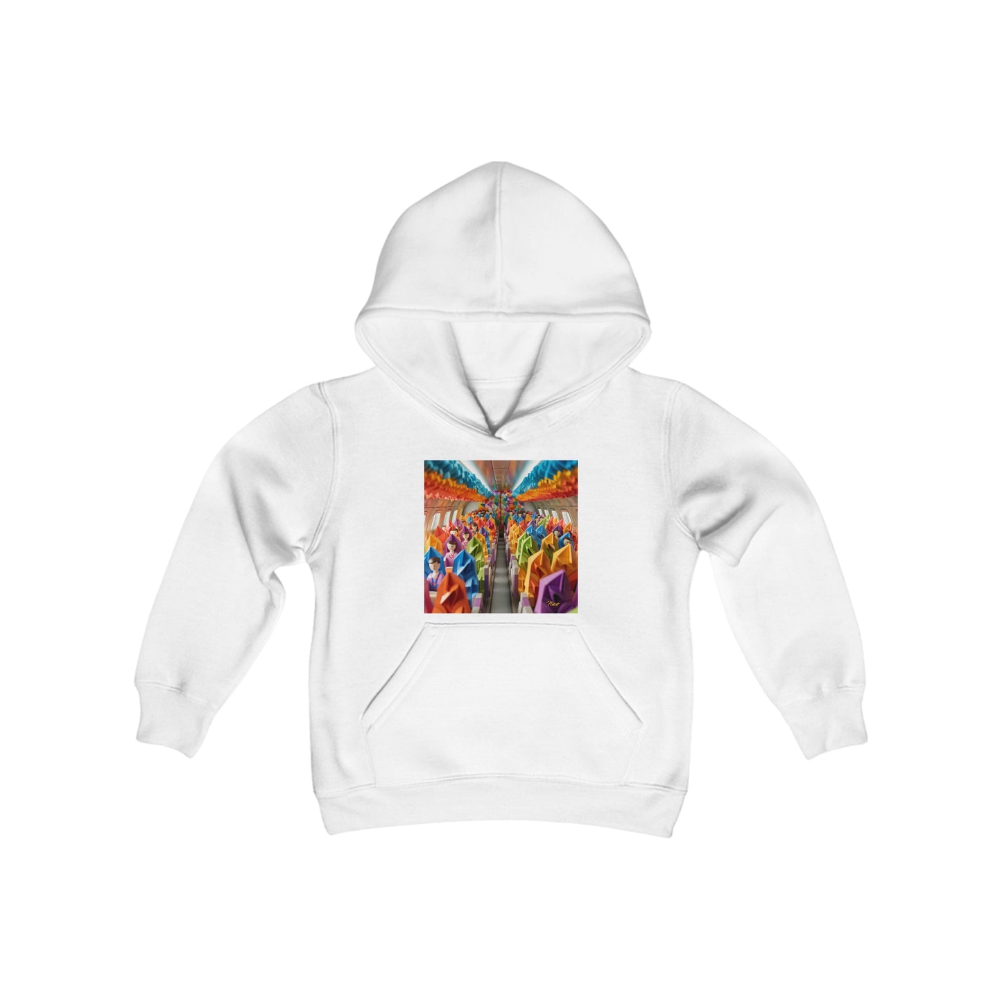 Frequent Flyer Miles Series Print #8 Youth Heavy Blend Hooded Sweatshirt