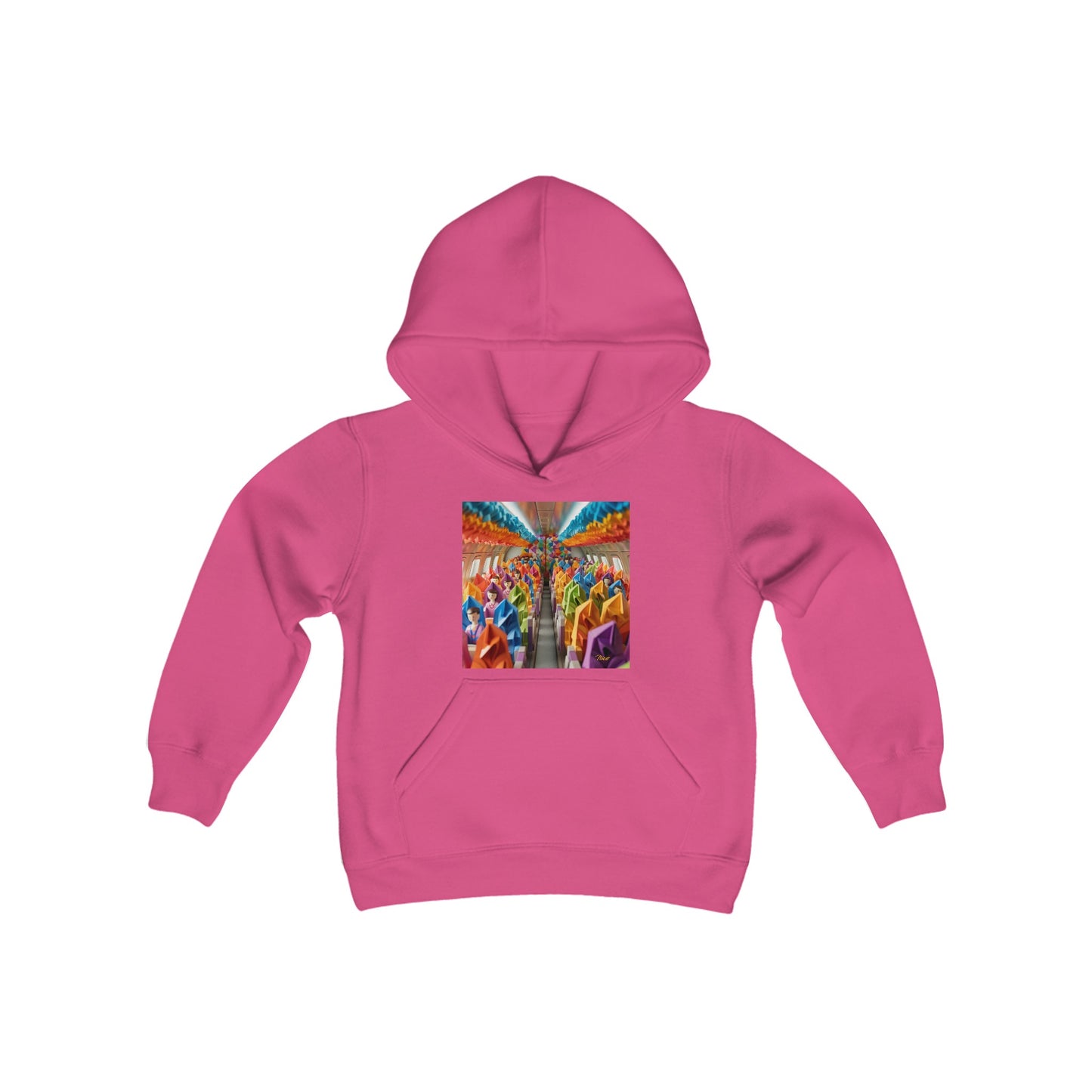 Frequent Flyer Miles Series Print #8 Youth Heavy Blend Hooded Sweatshirt