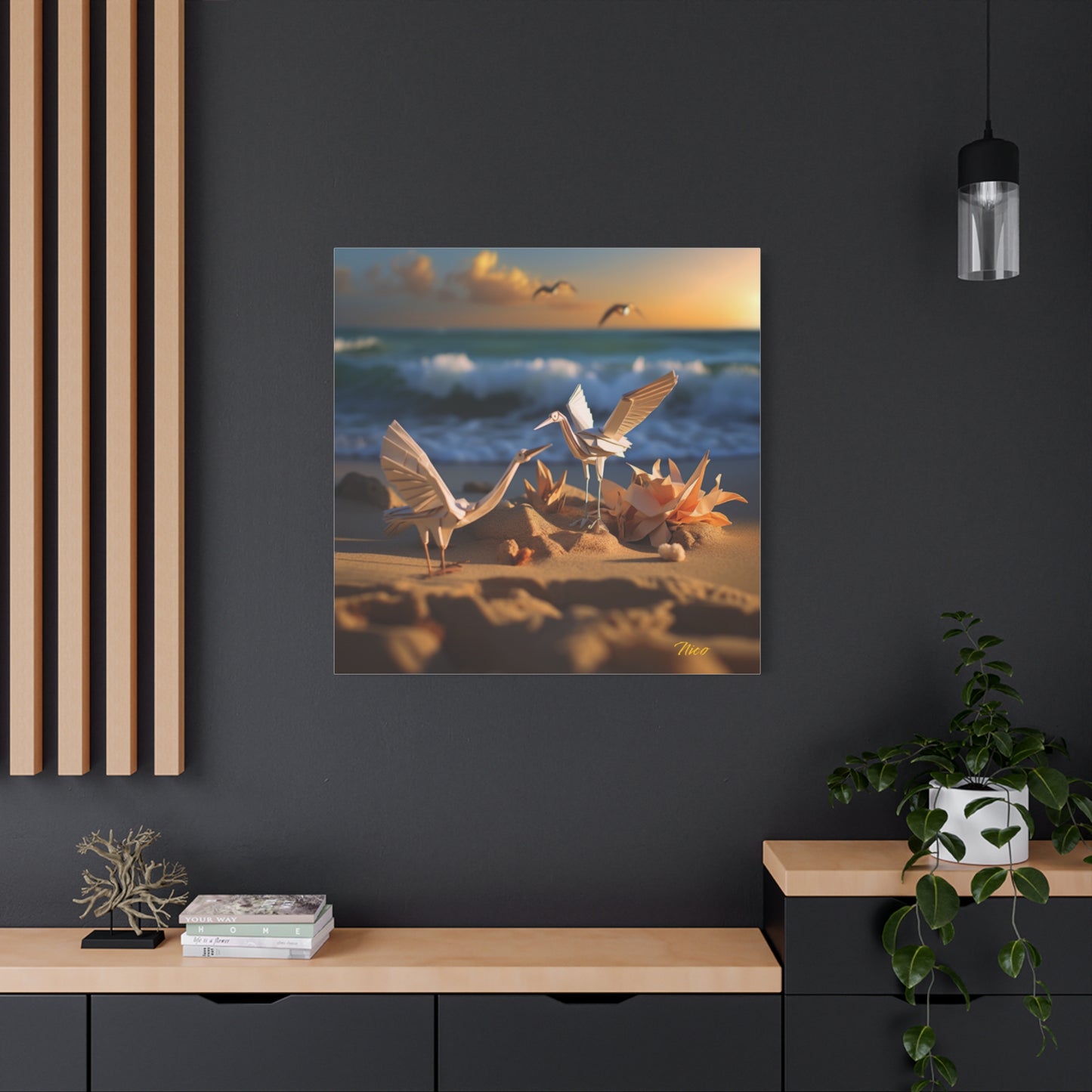 By The Seaside Series Print #3 - Streched Matte Canvas Print, 1.25" Thick