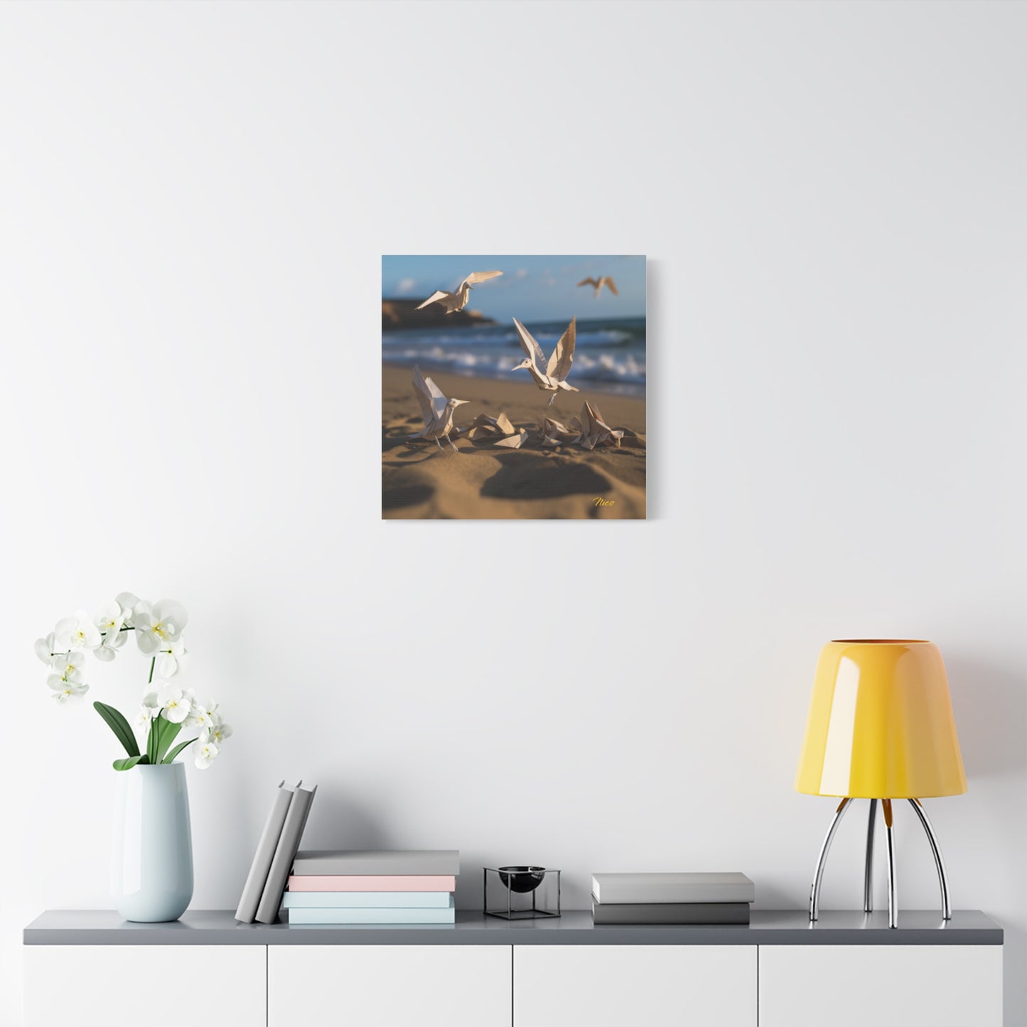 By The Seaside Series Print #7 - Streched Matte Canvas Print, 1.25" Thick