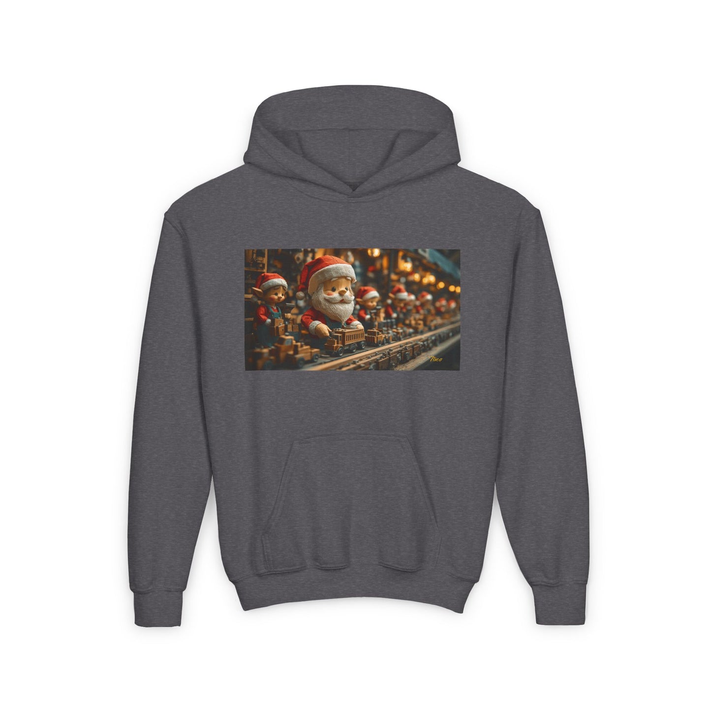 Chirstmas 2024 Series Print #3 Youth Heavy Blend Hooded Sweatshirt