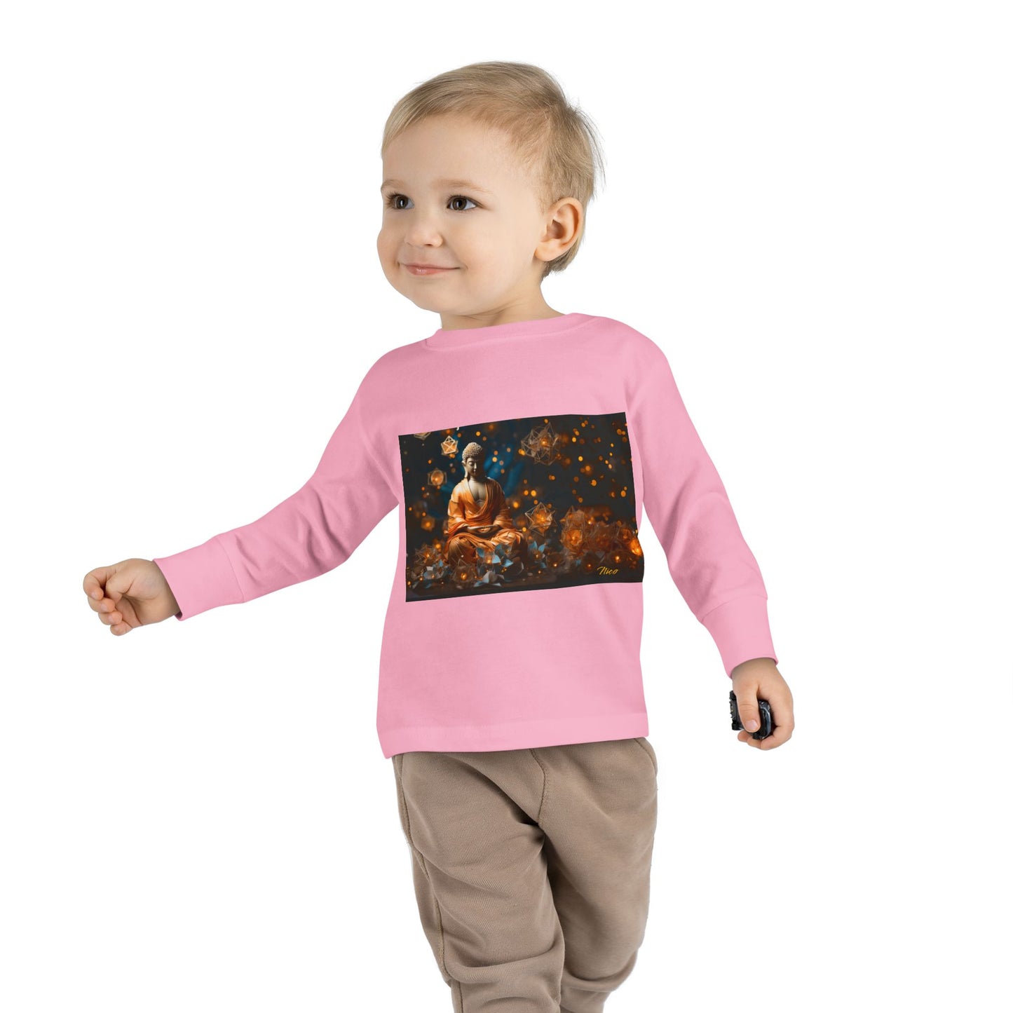 Ascending Buddha Series Print #8 Toddler Long Sleeve Tee