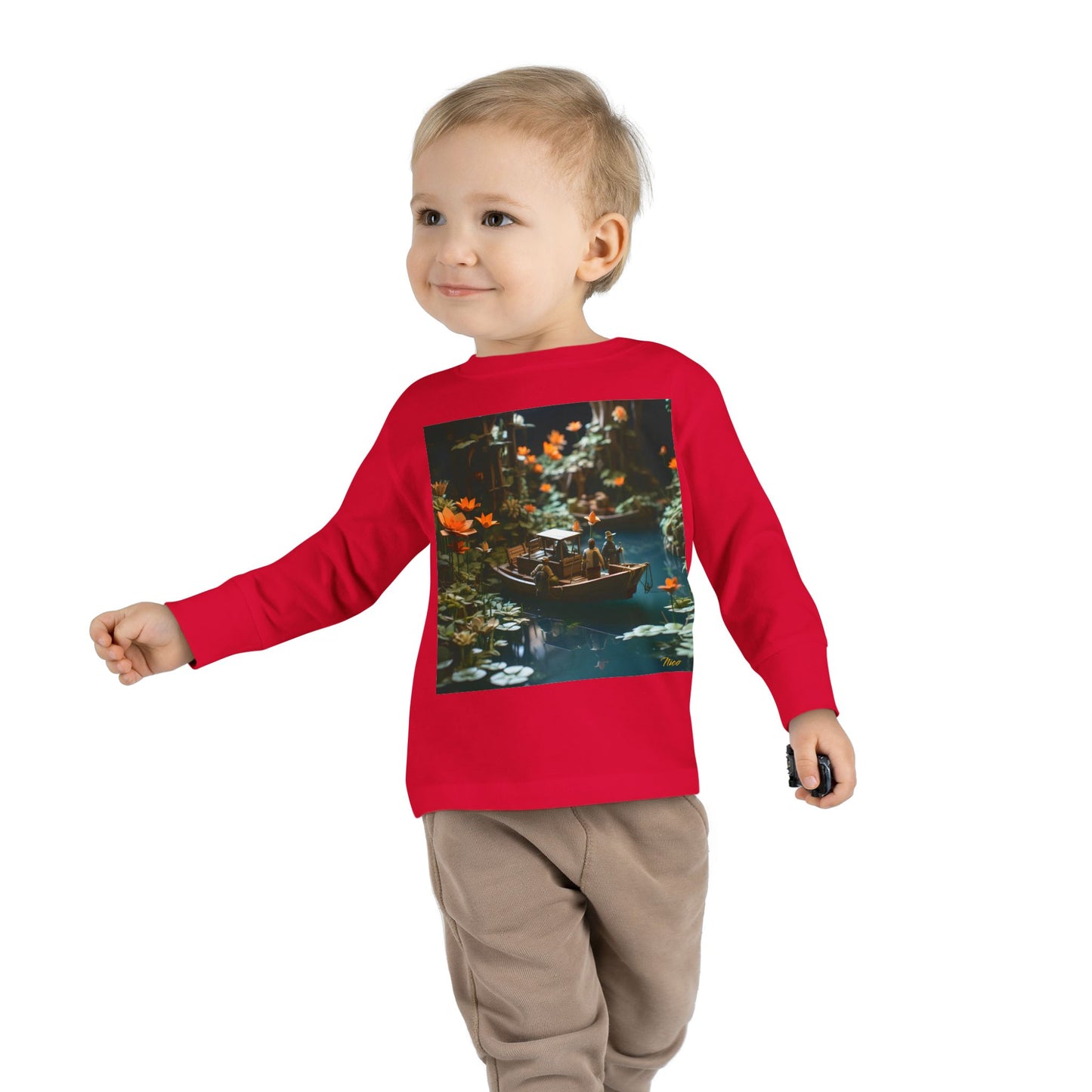 Born On A Bayou Series Print #4 Toddler Long Sleeve Tee